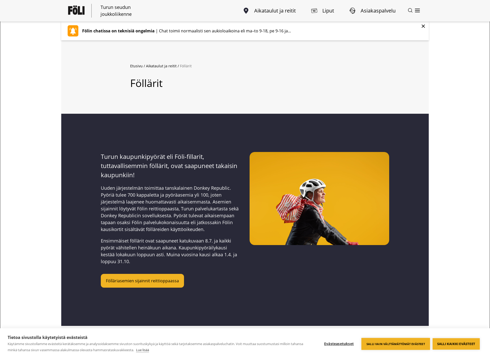 Screenshot for föli-fillarit.fi