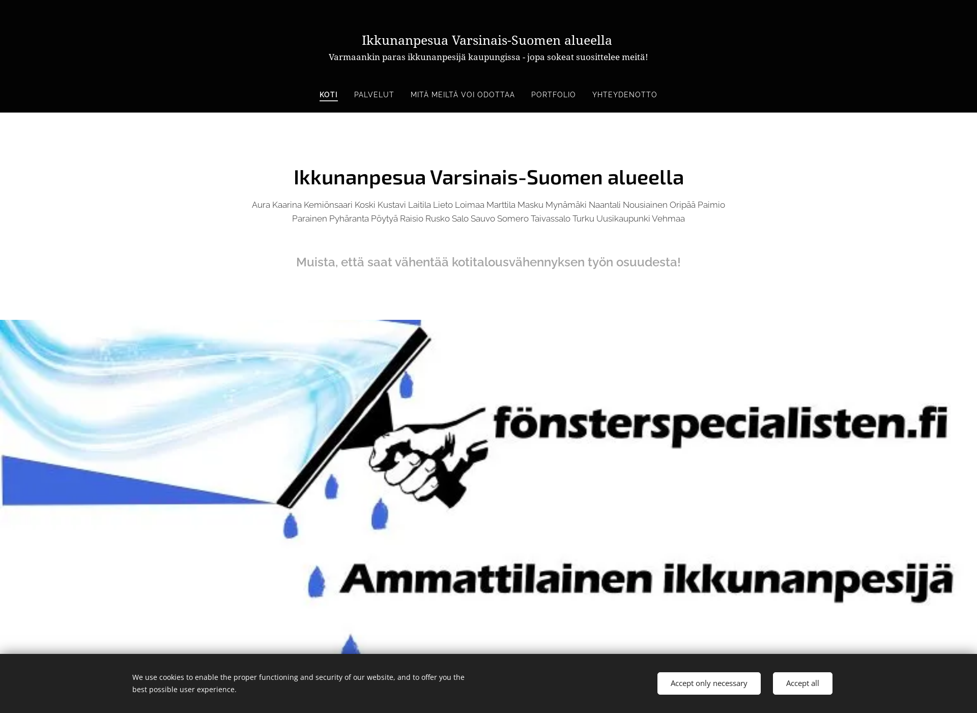 Screenshot for fönsterspecialisten.fi
