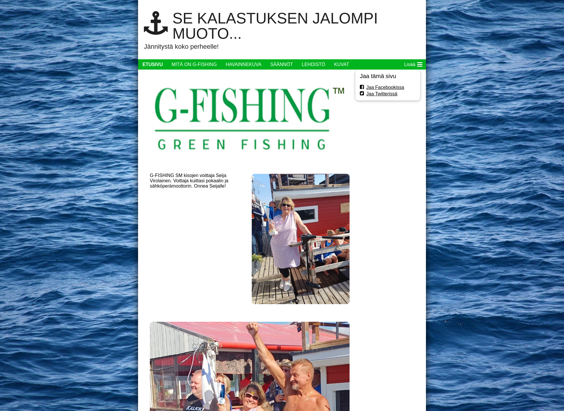 Skärmdump för g-fishing.fi