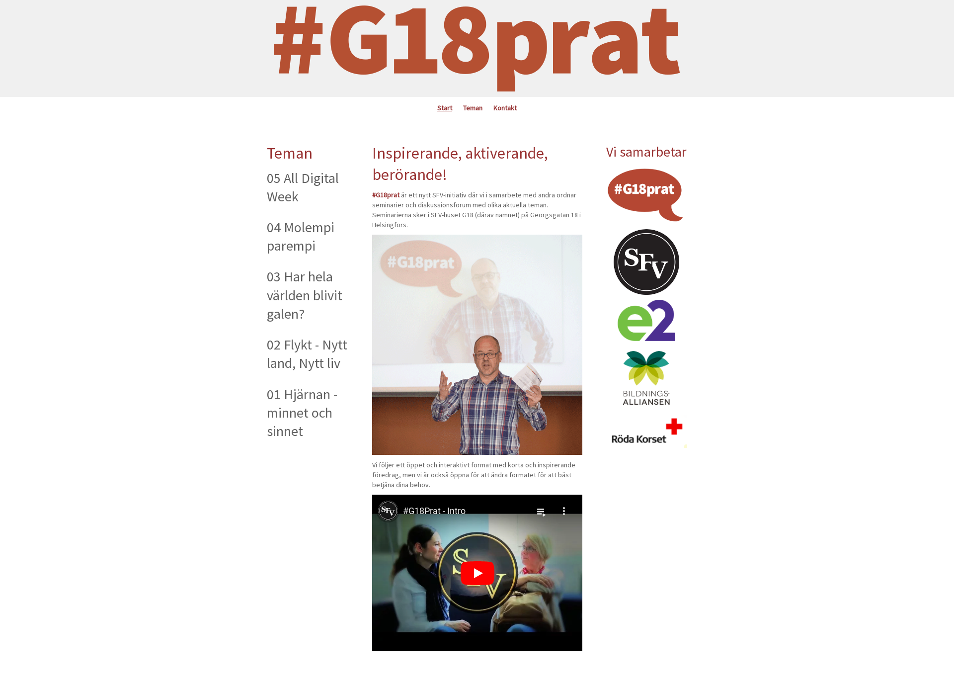 Skärmdump för g18prat.fi
