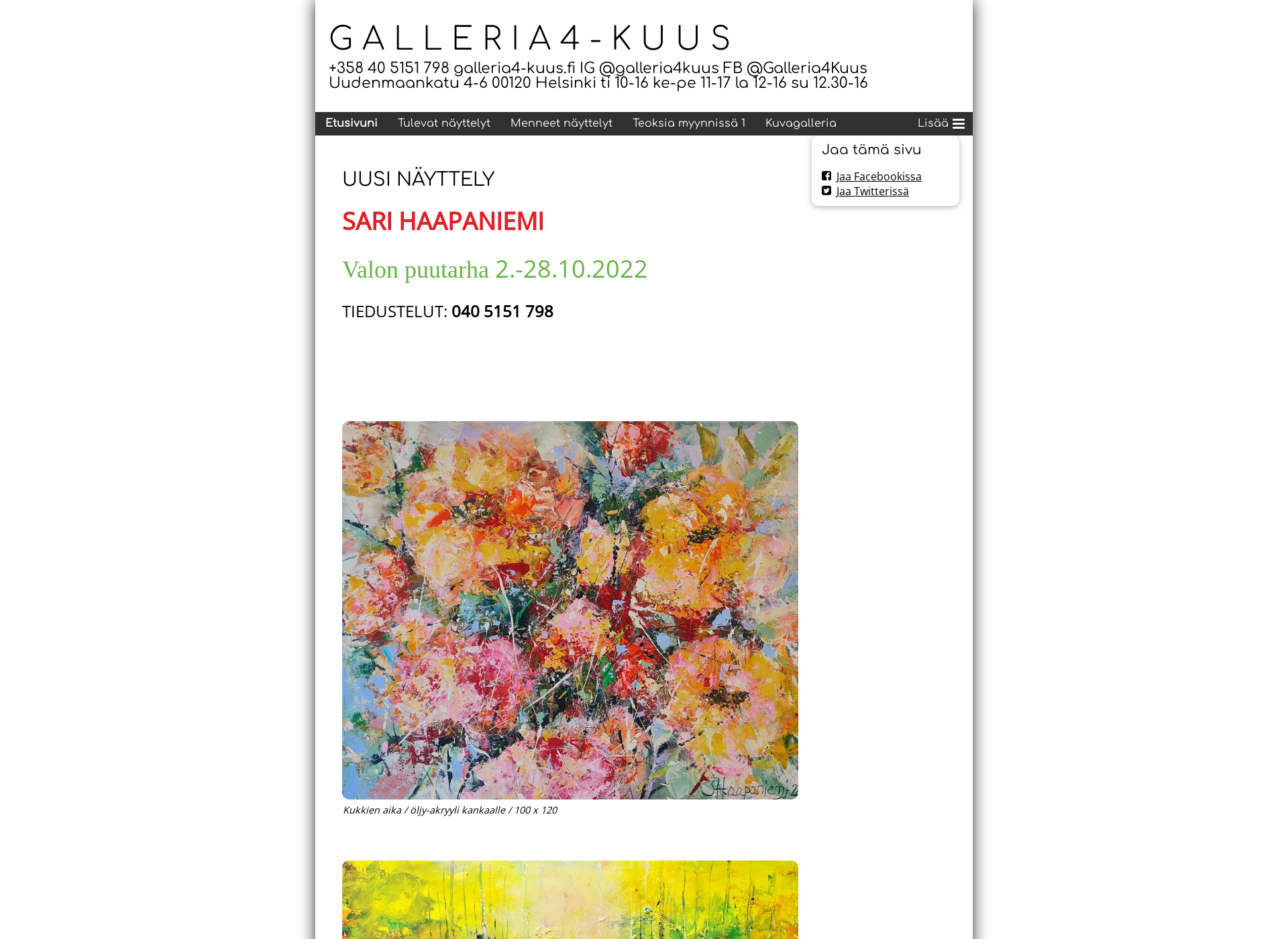 Skärmdump för galleria4-kuus.fi