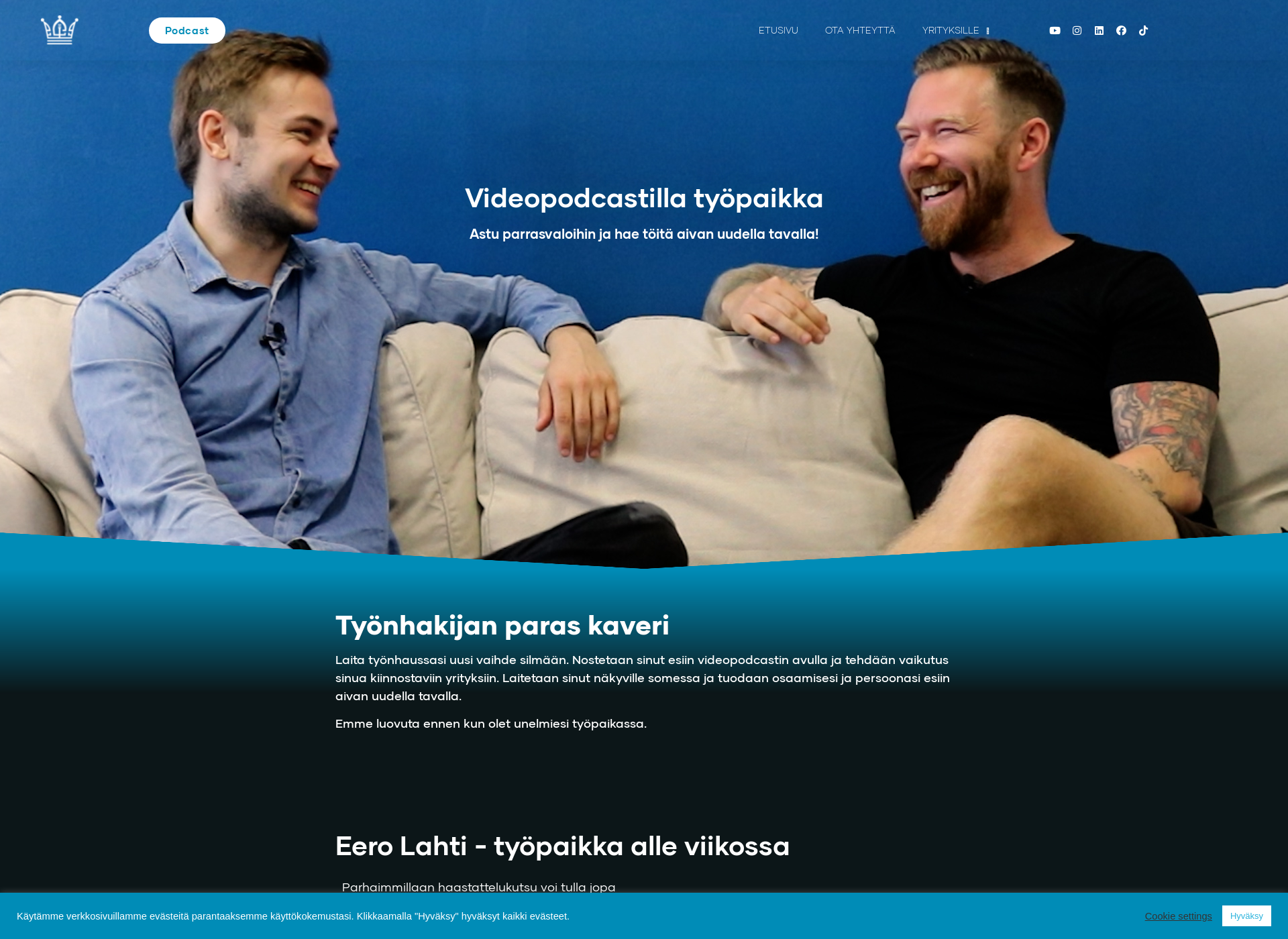 Skärmdump för ganet.fi