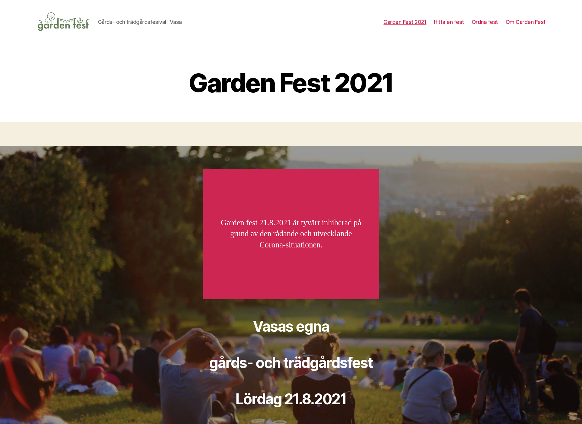 Screenshot for gardenfest.fi