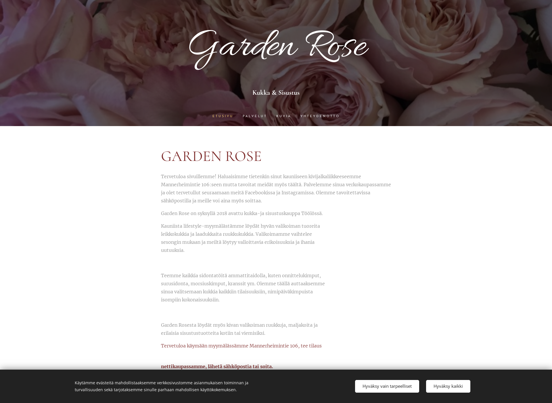 Screenshot for gardenrose.fi