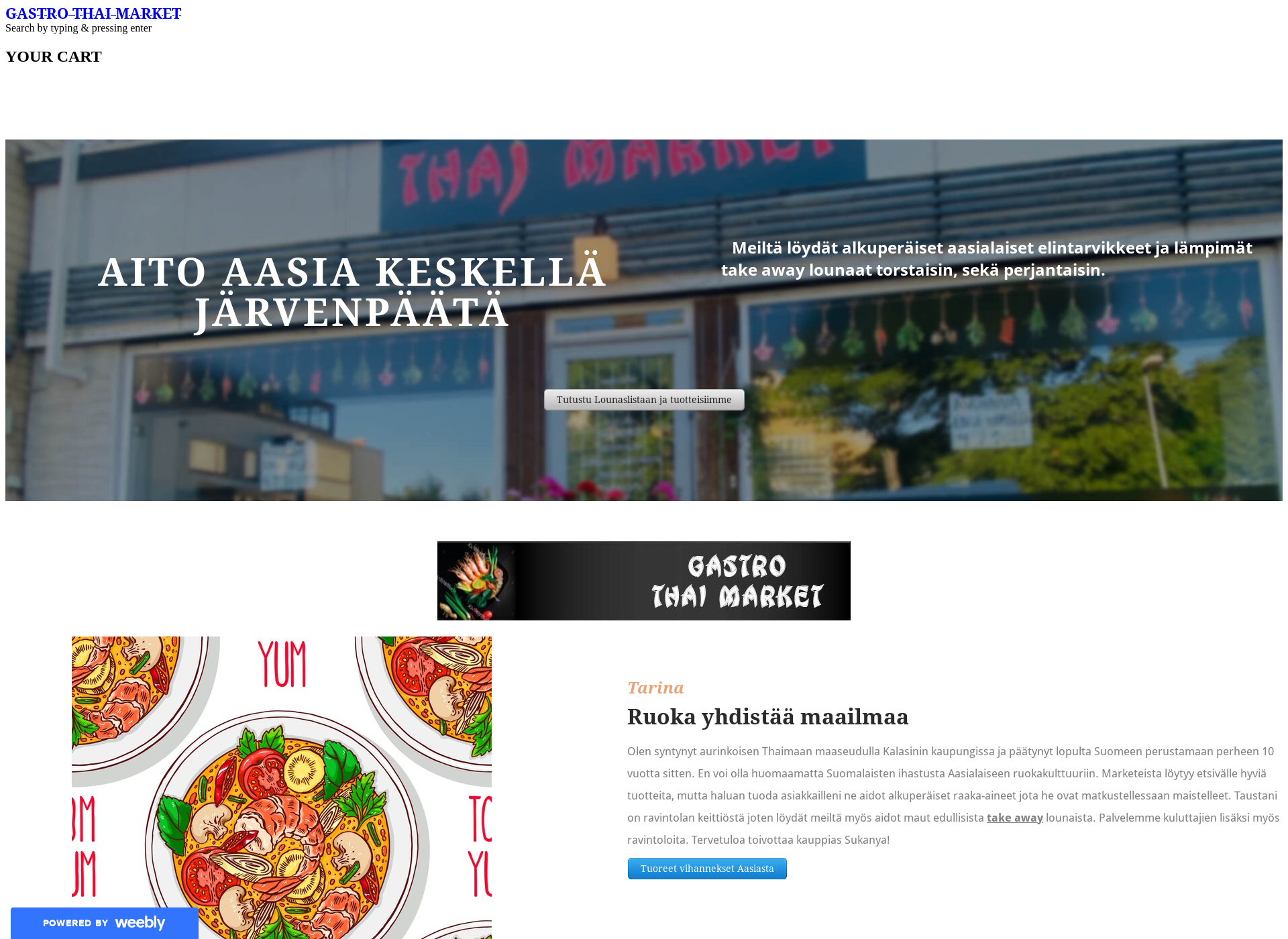 Screenshot for gastrothaimarket.fi