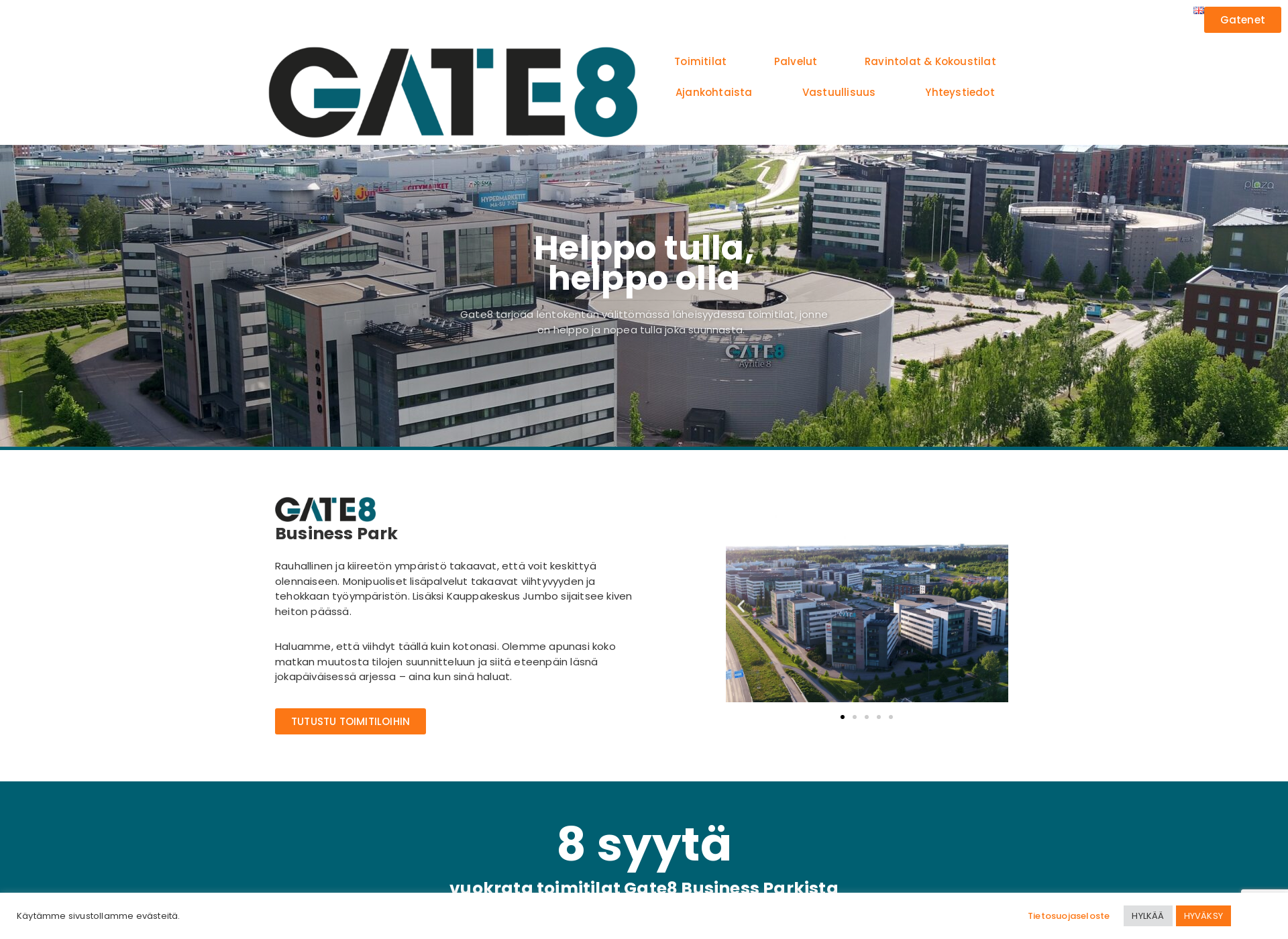 Screenshot for gate8.fi
