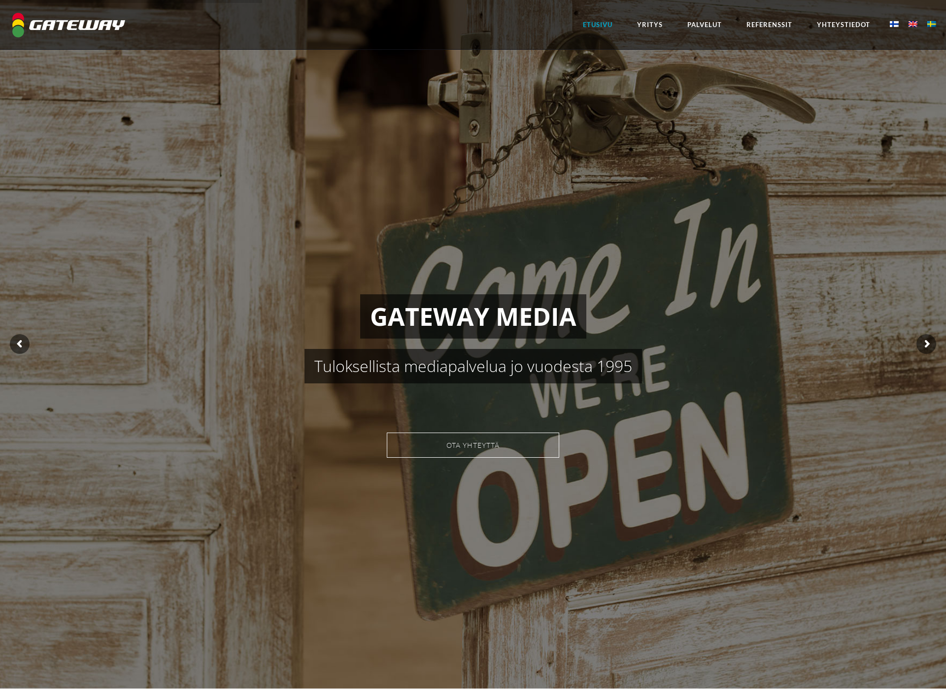 Skärmdump för gateway.fi