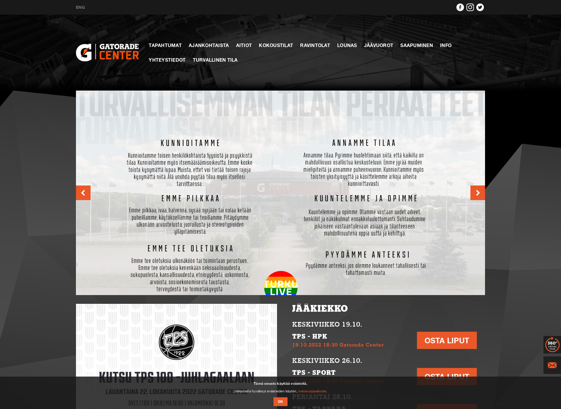 Screenshot for gatoradecenter.fi