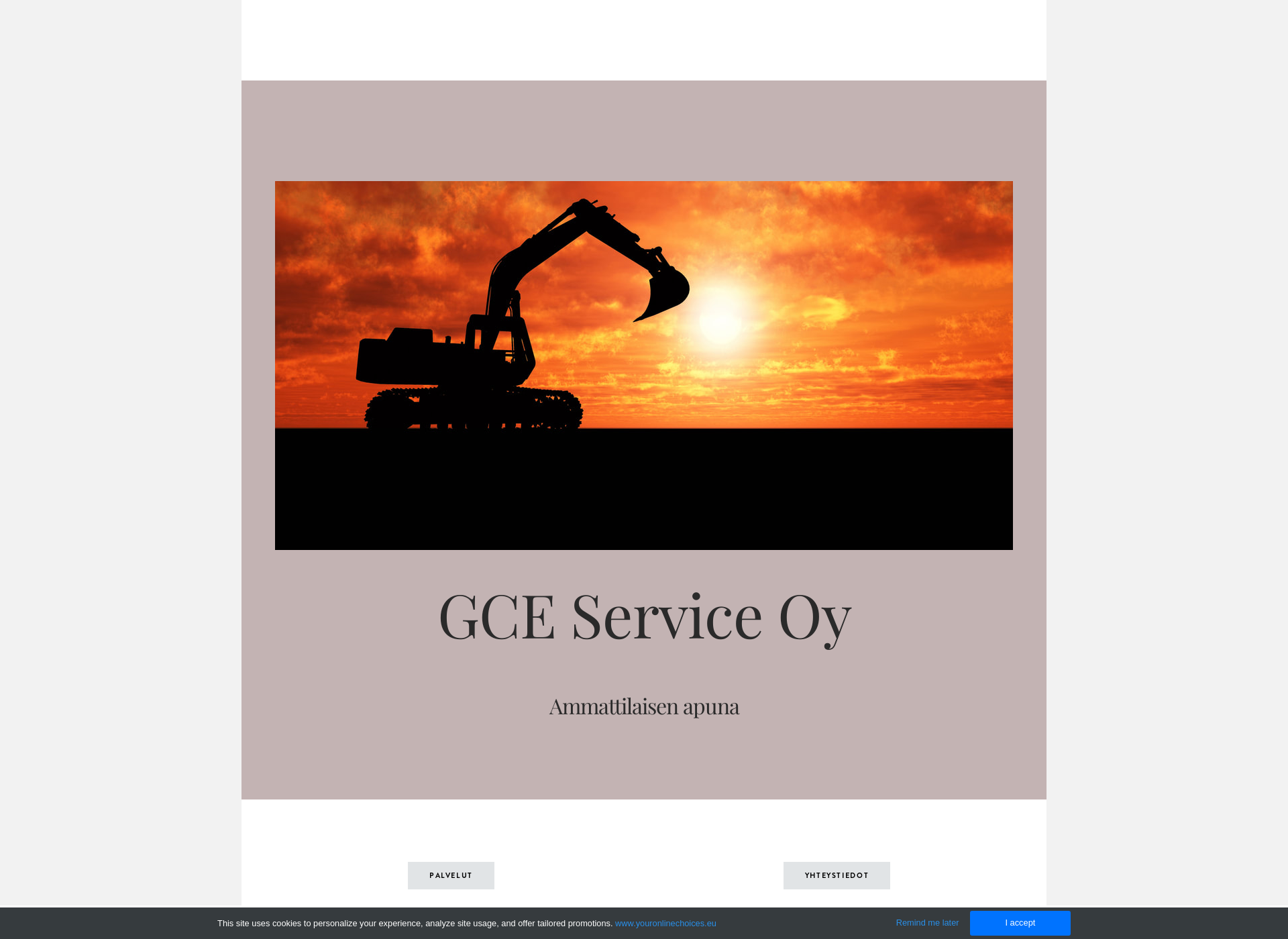 Screenshot for gceservice.fi