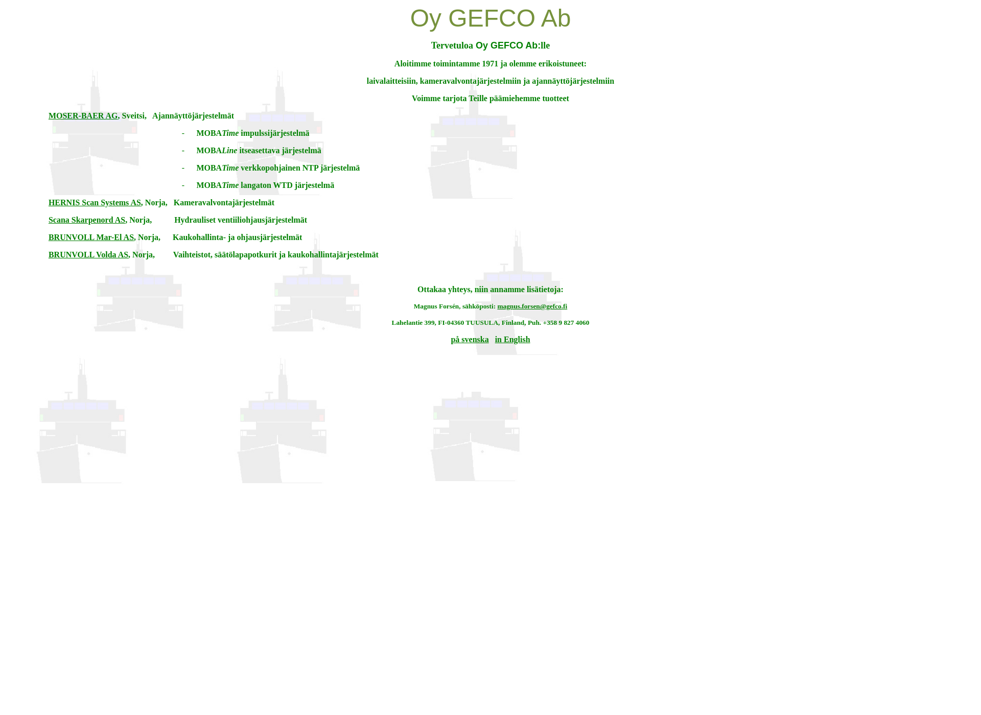 Screenshot for gefco.fi