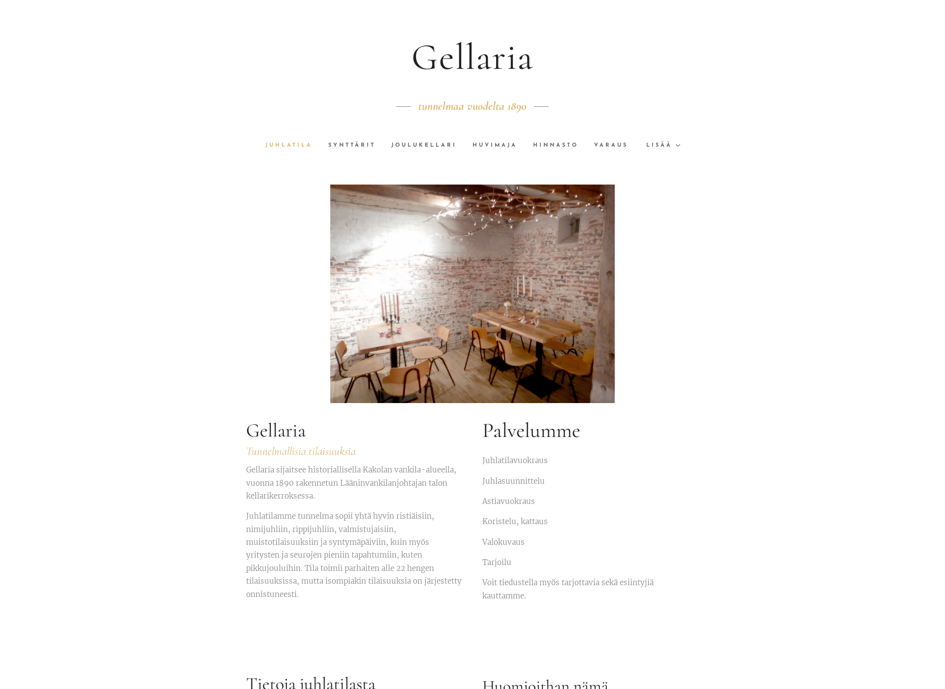 Screenshot for gellaria.fi