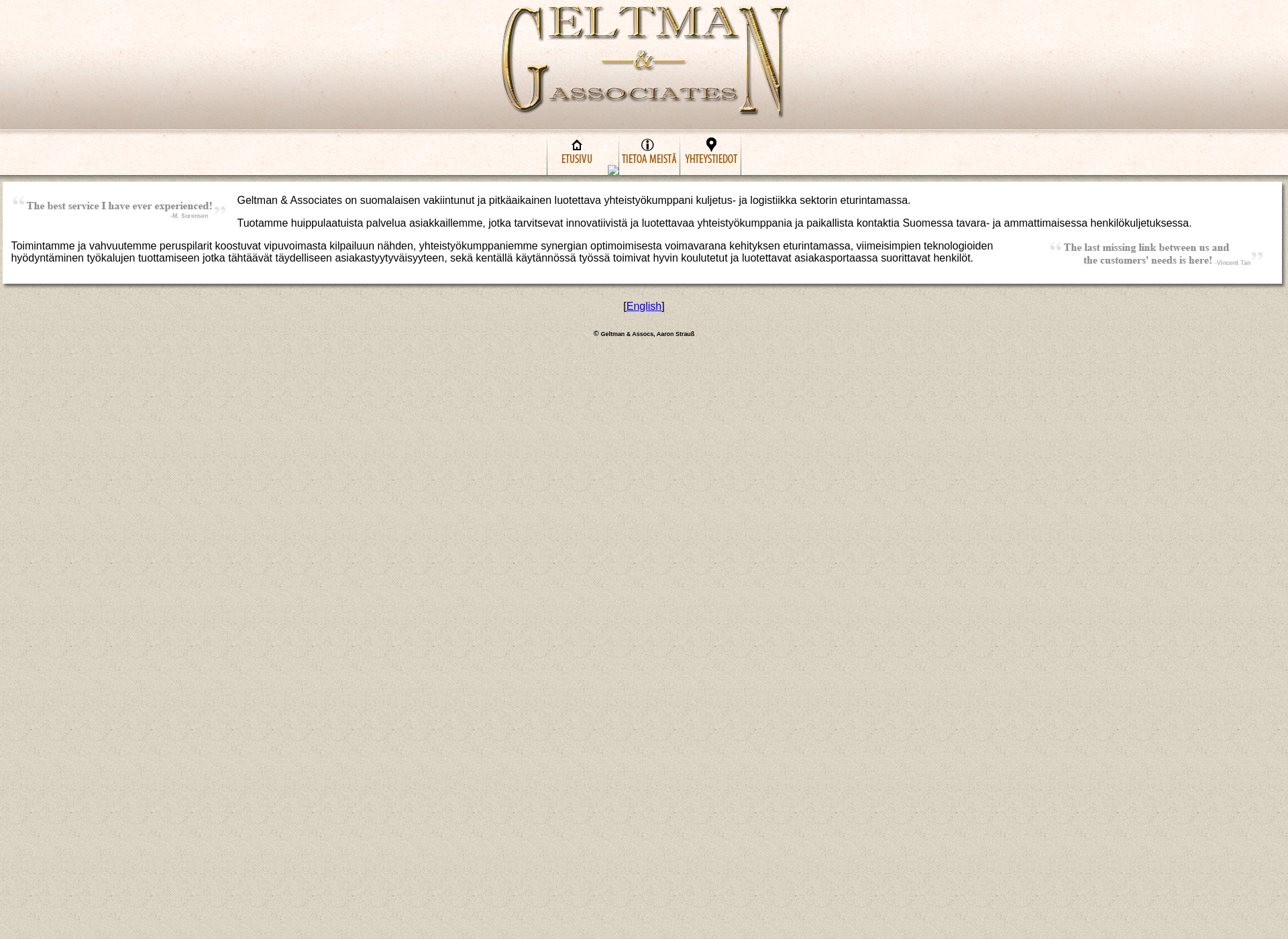 Screenshot for geltman.fi