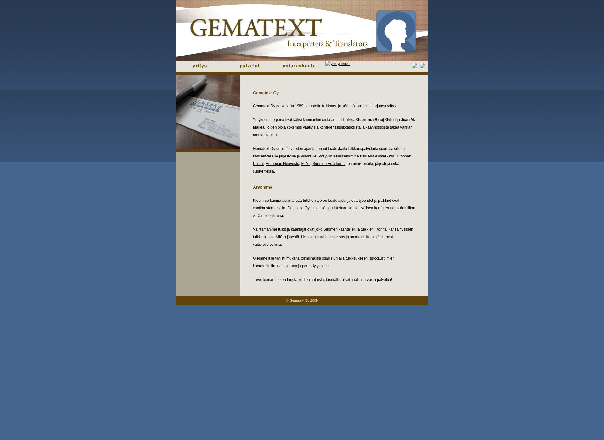 Screenshot for gematext.fi