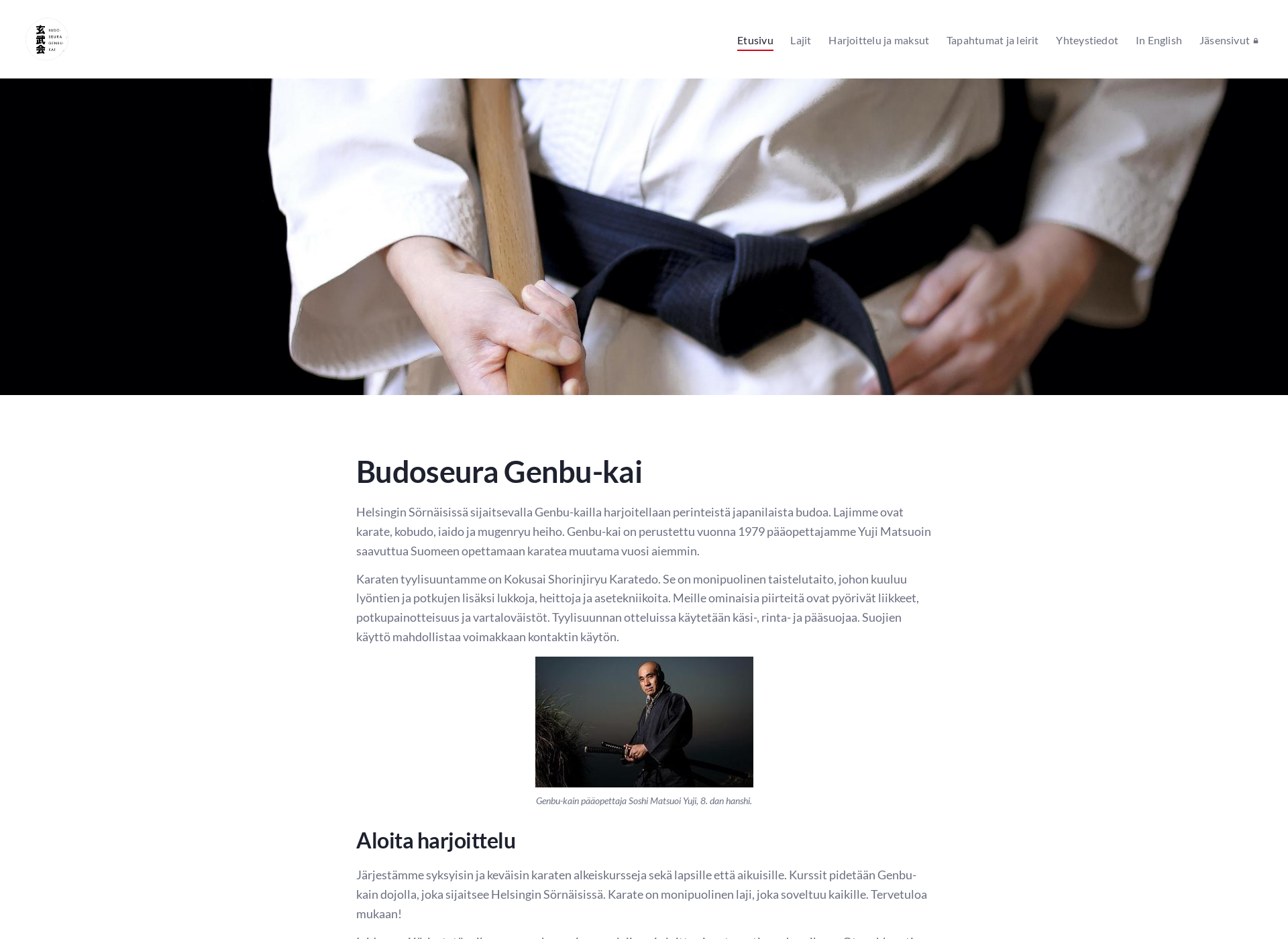 Screenshot for genbukai.fi