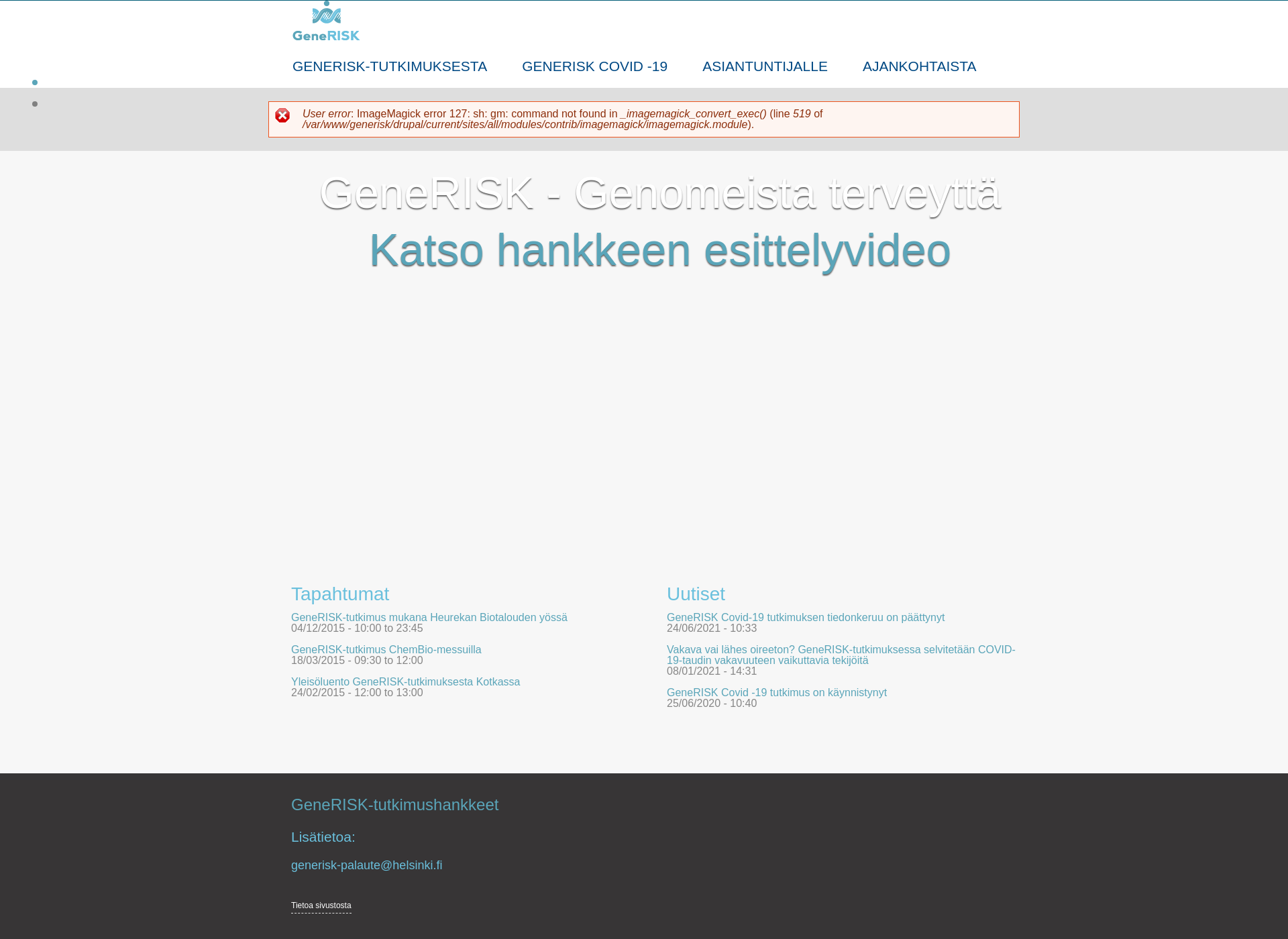Screenshot for generisk.fi