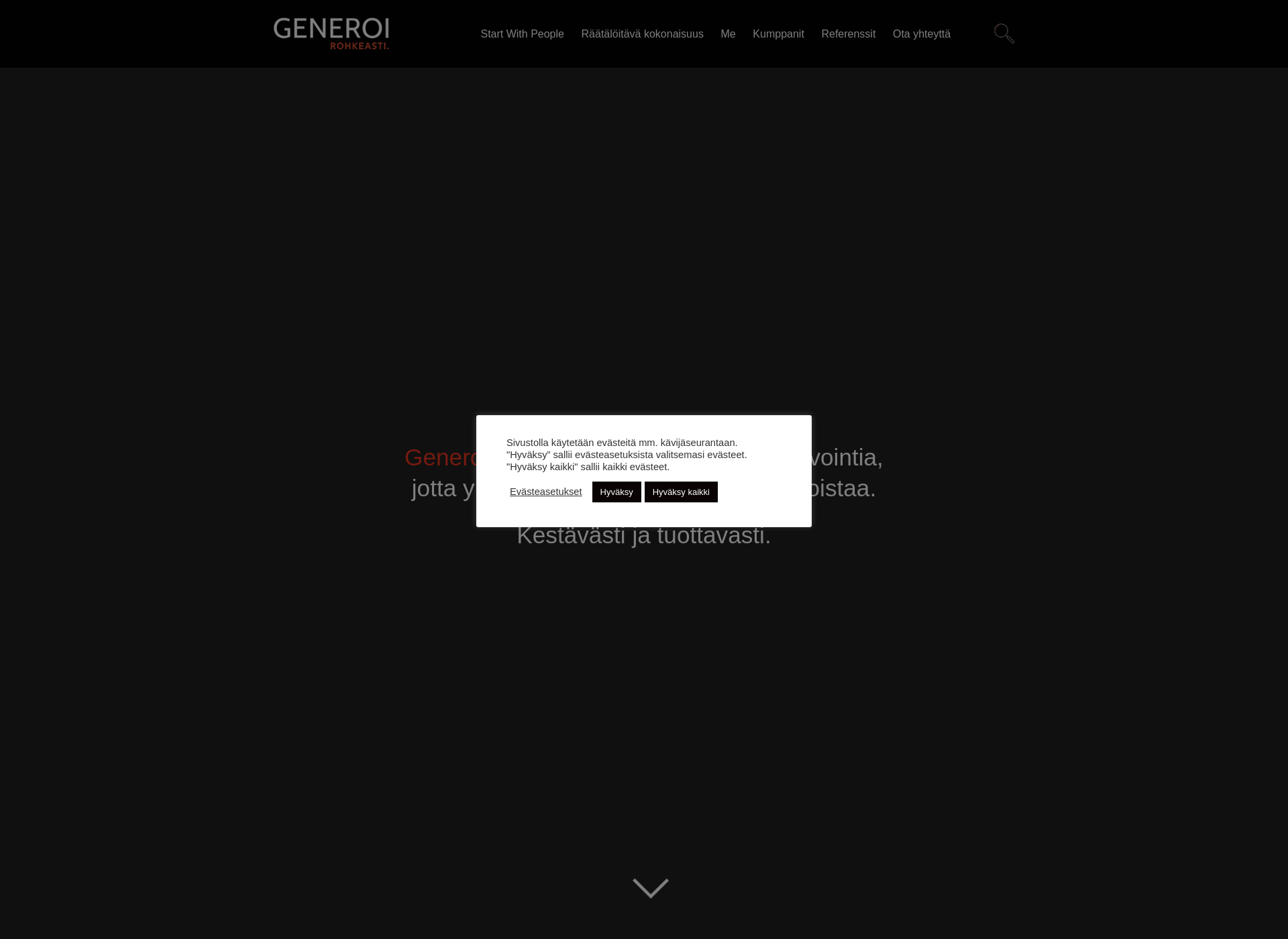 Screenshot for generoi.fi