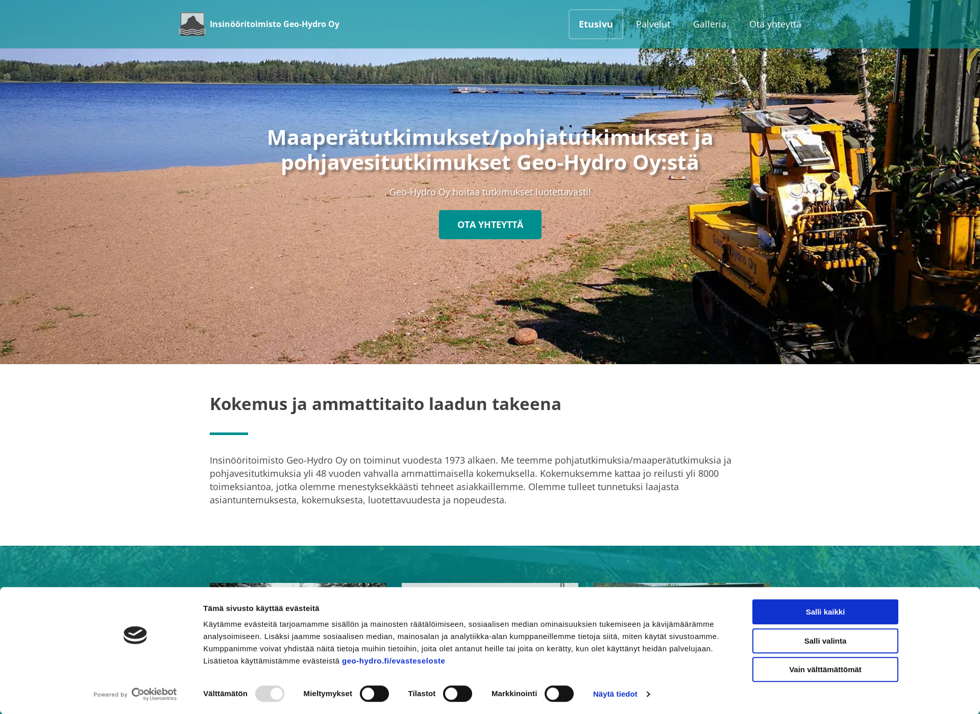 Screenshot for geo-hydro.fi