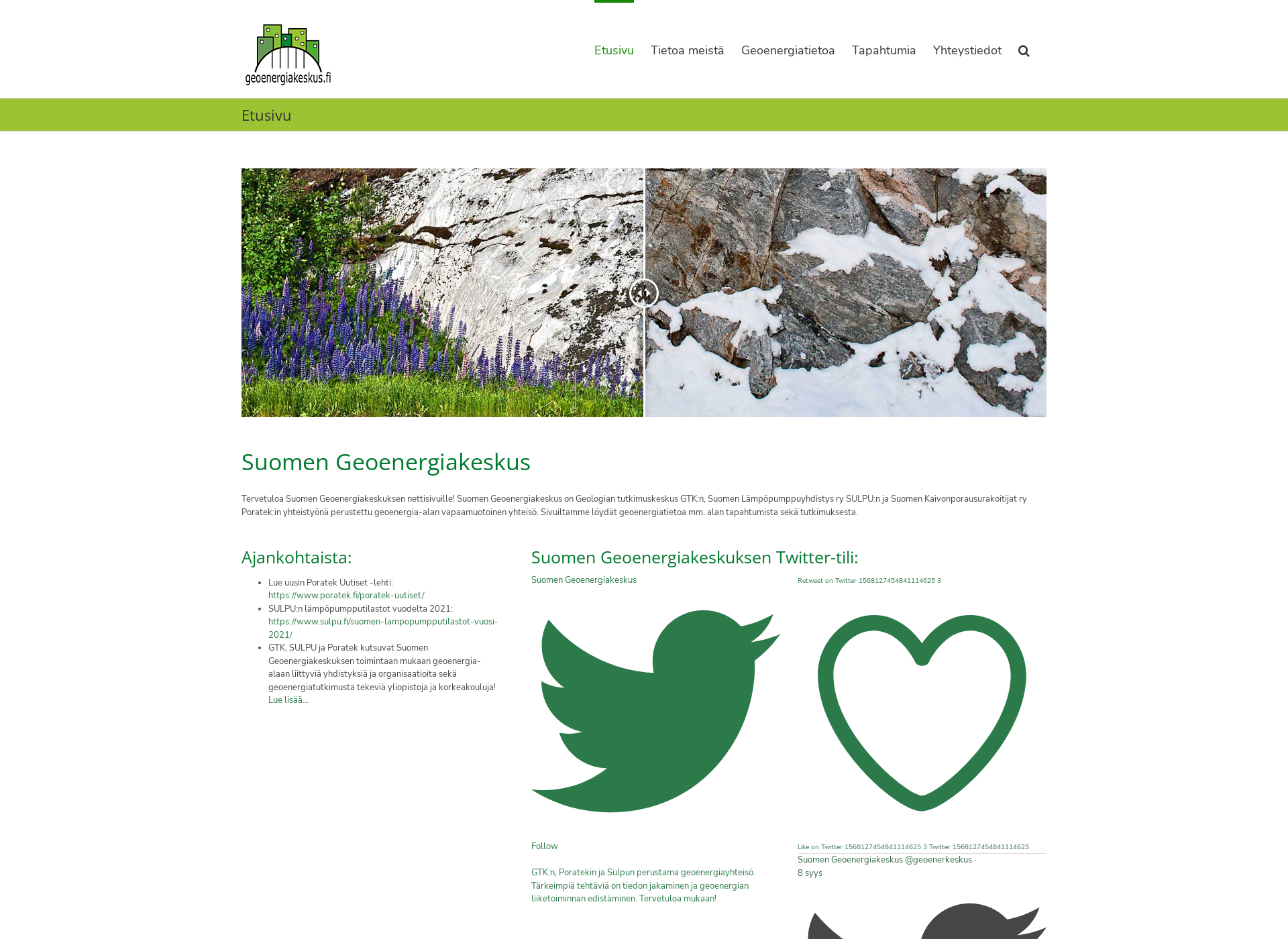 Screenshot for geoenergiakeskus.fi