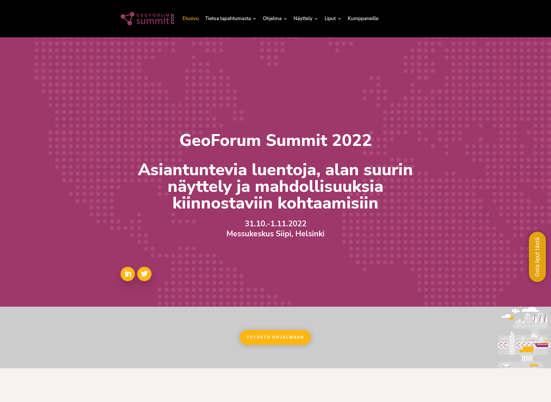 Skärmdump för geoforumsummit.fi