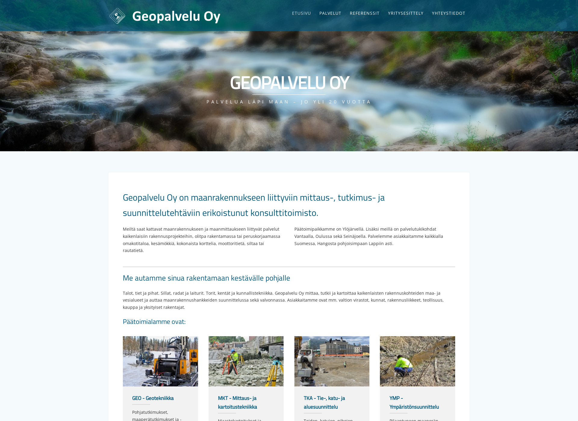 Screenshot for geopalvelu.fi