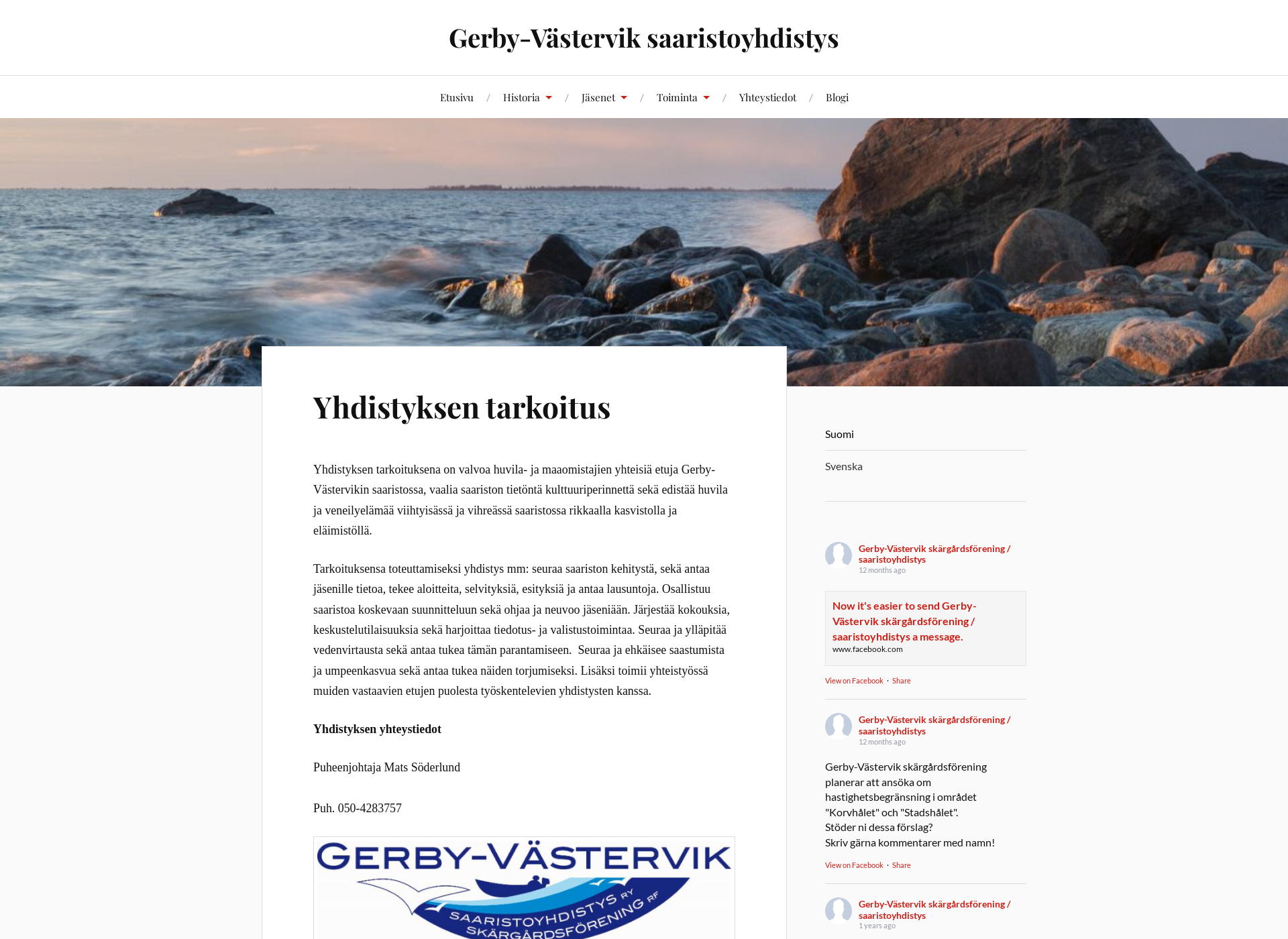 Screenshot for gerbyvastervik.fi