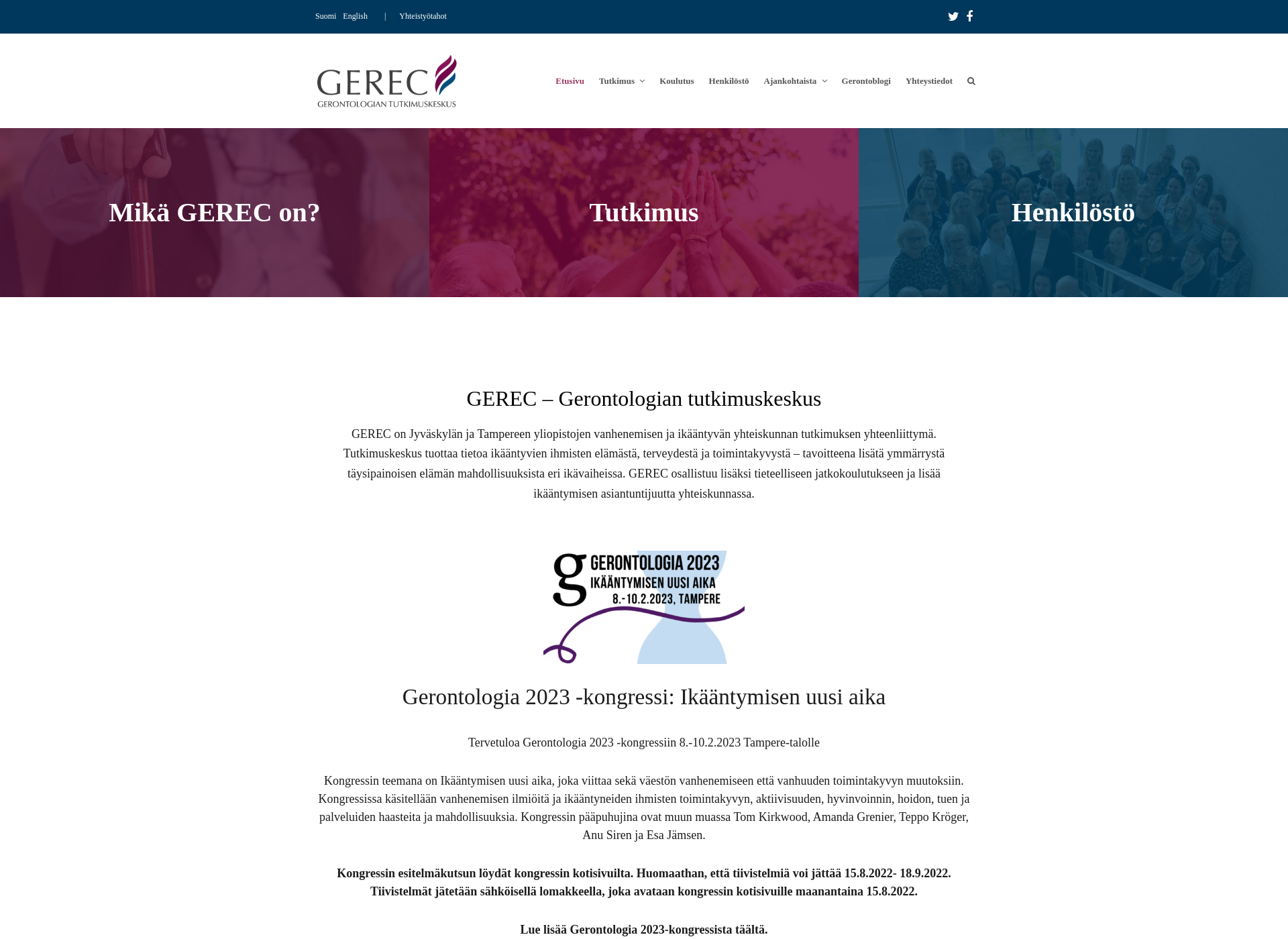 Screenshot for gerec.fi