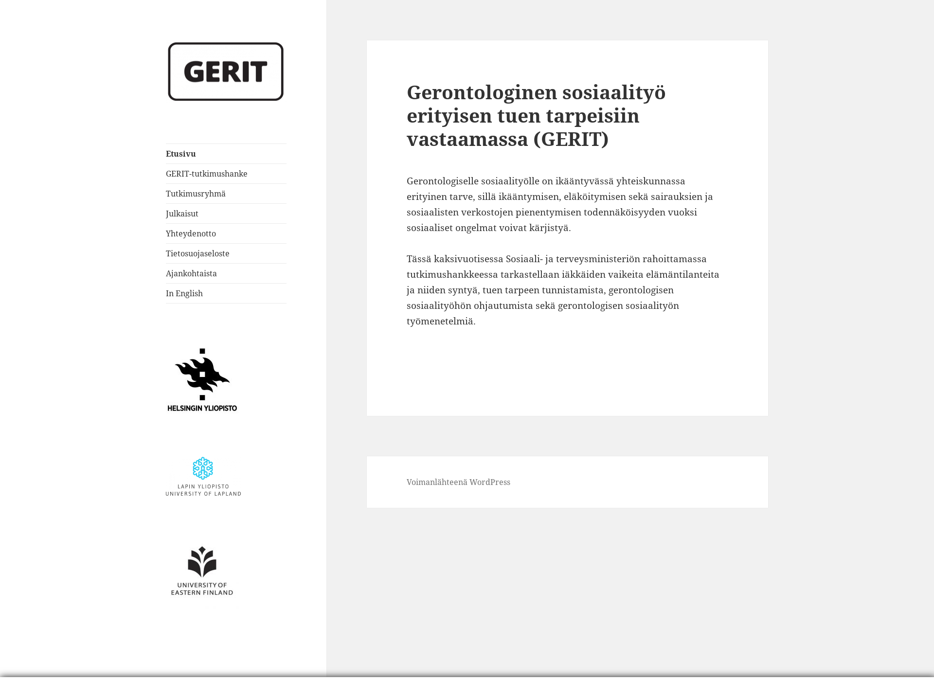 Screenshot for gerit.fi
