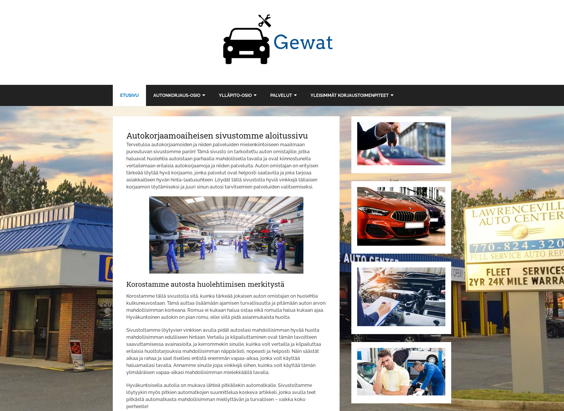 Screenshot for gewat.fi