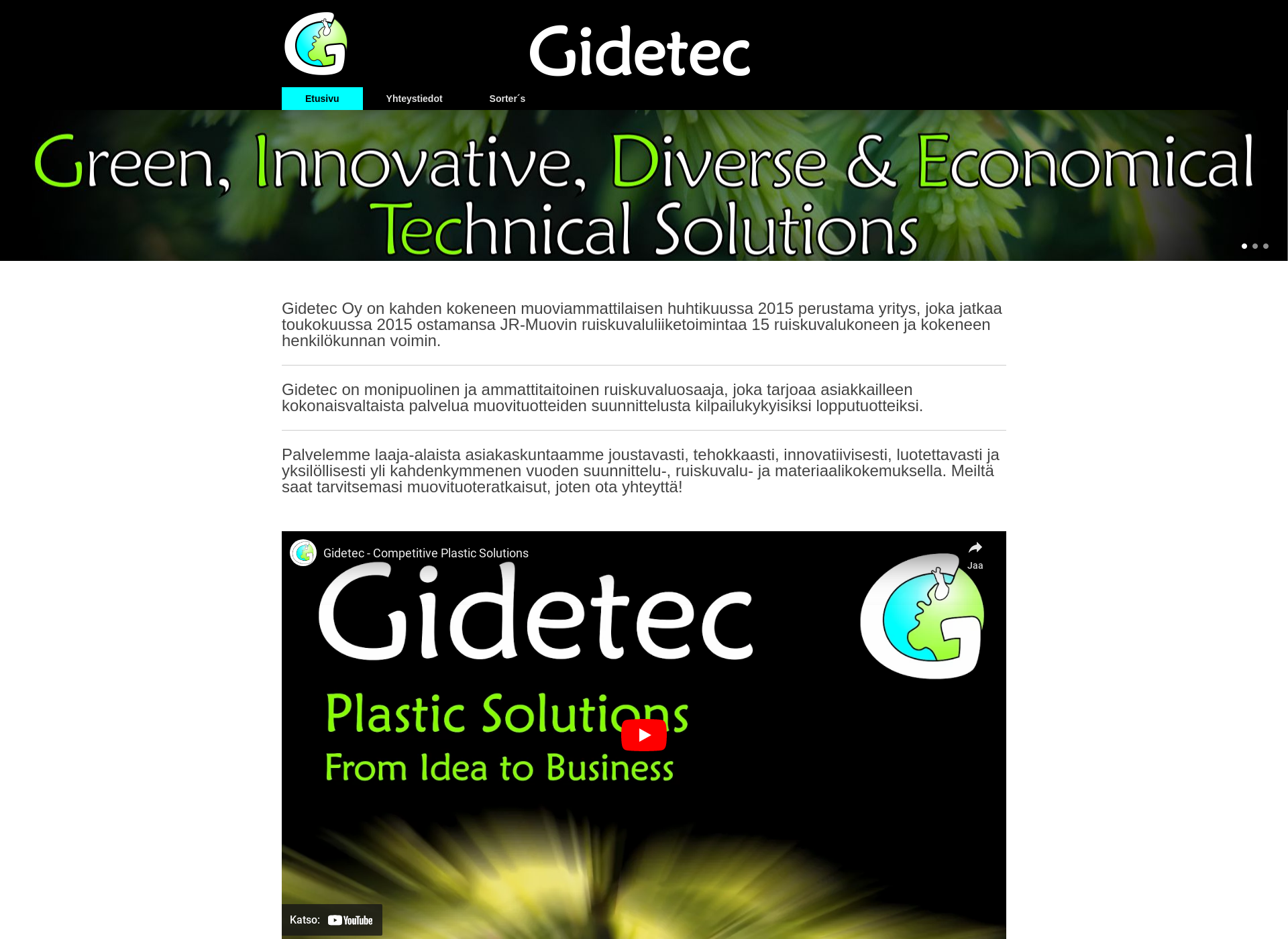 Screenshot for gidetec.fi