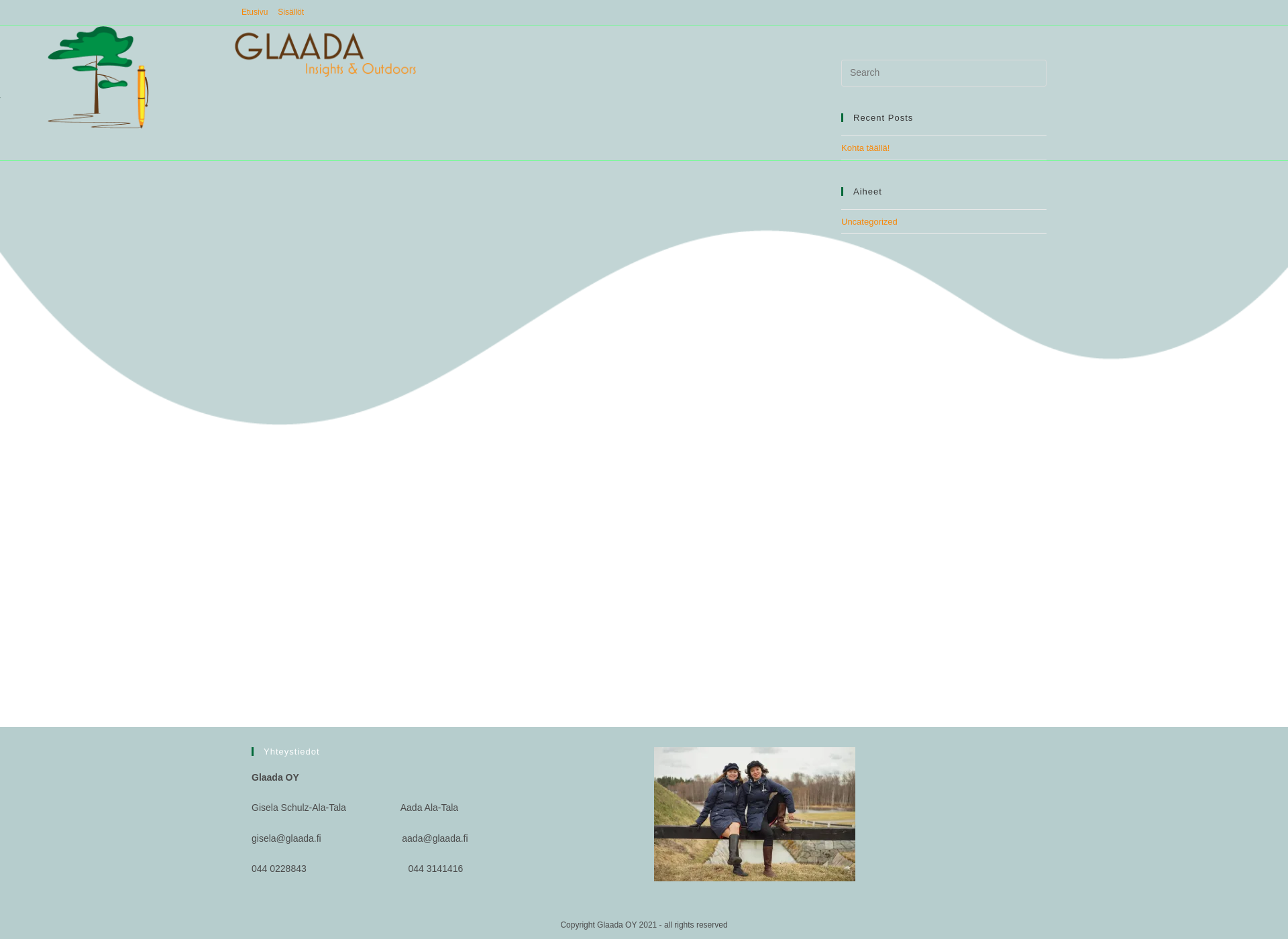 Screenshot for glaada.fi