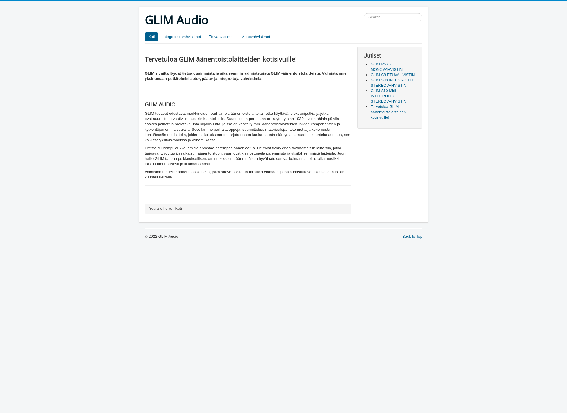 Screenshot for glim.fi