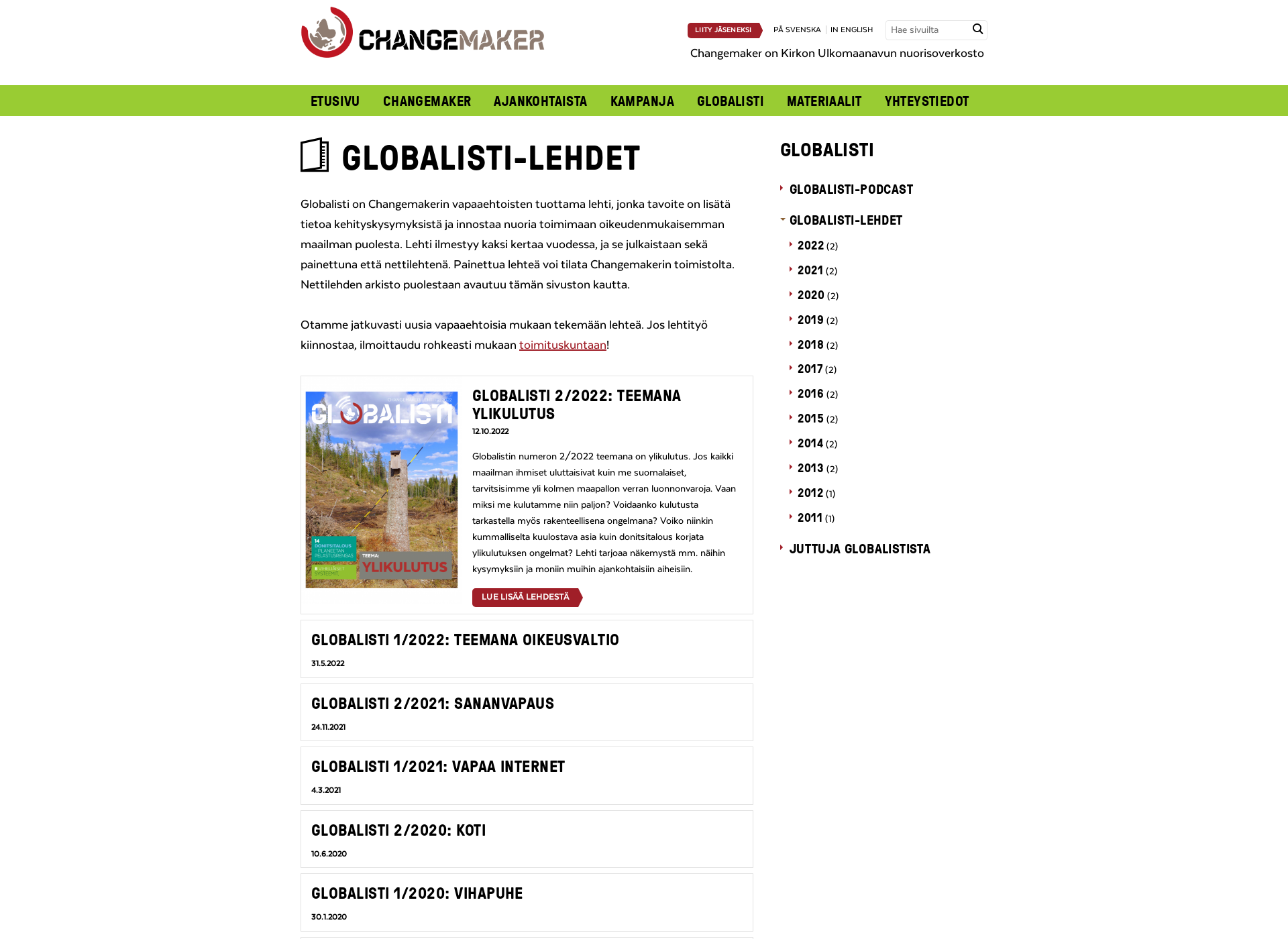 Screenshot for globalisti.fi