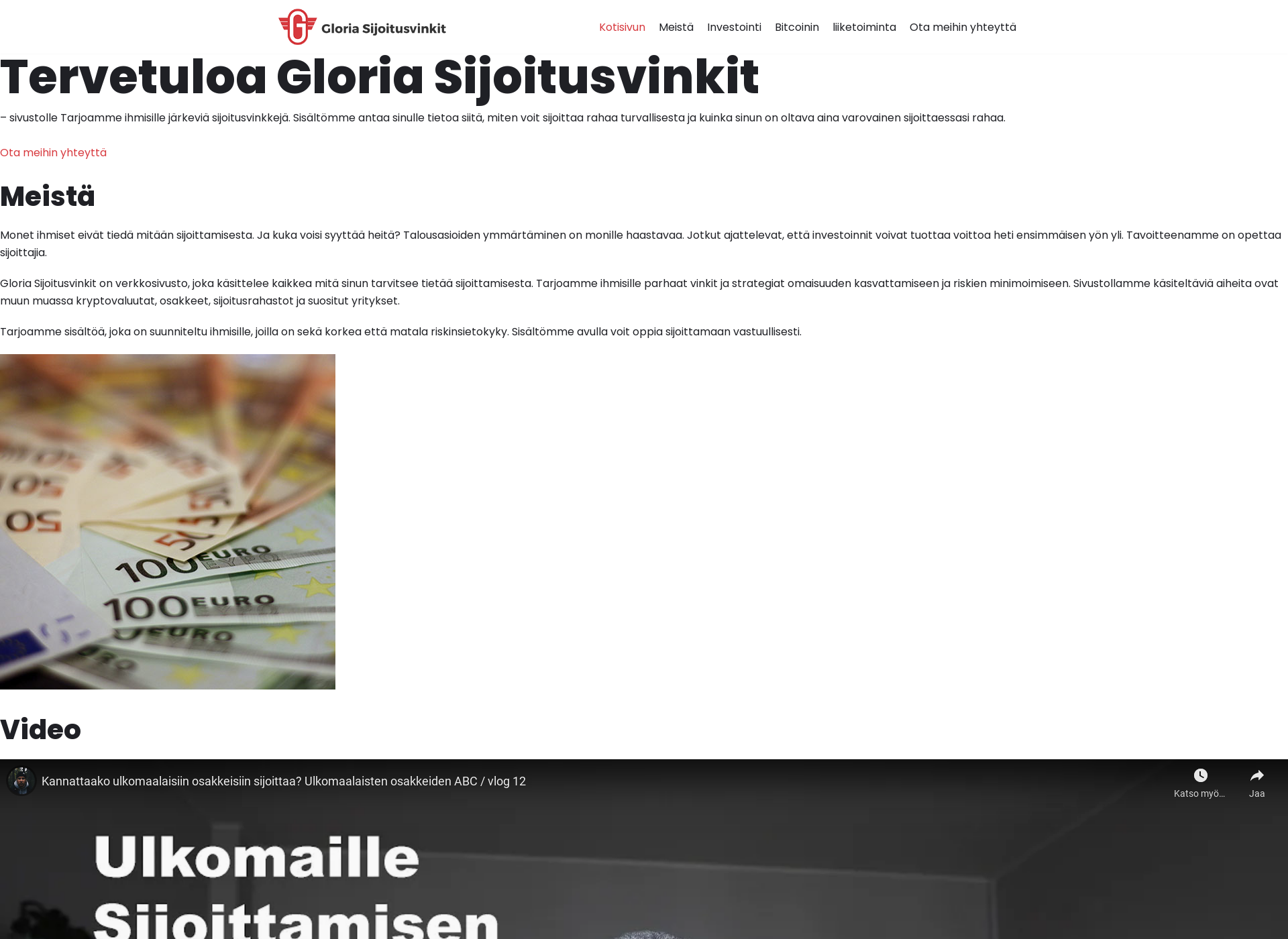 Screenshot for gloriakeittiot.fi