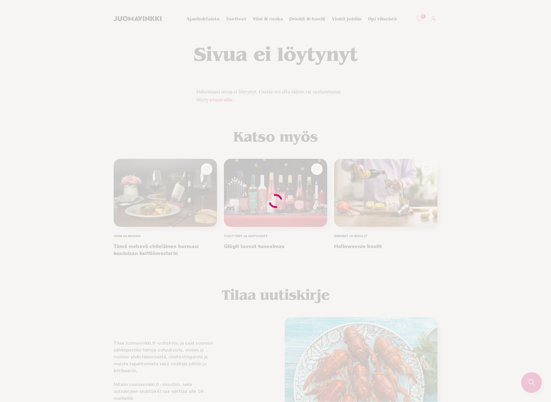 Screenshot for glögi.fi