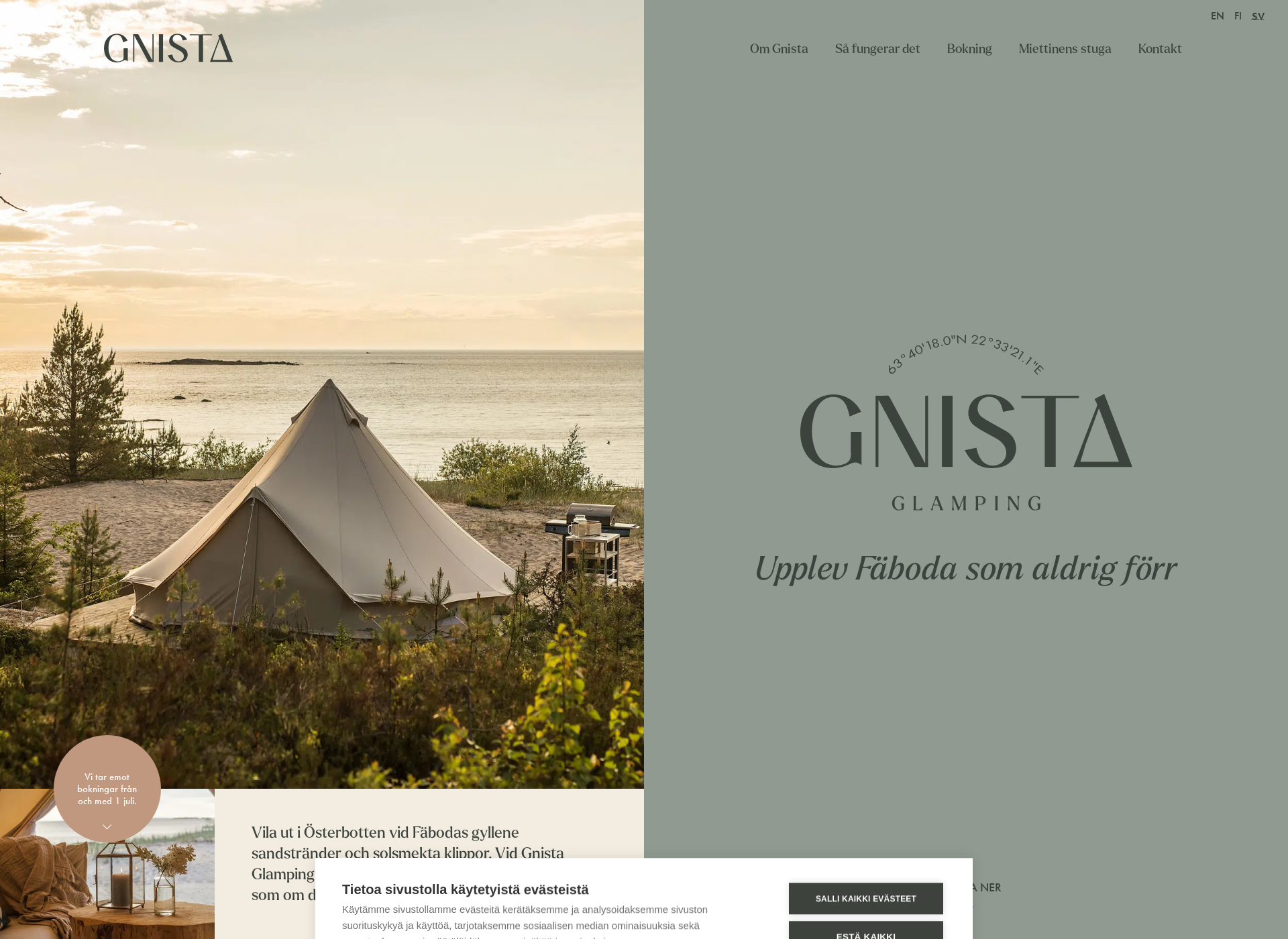 Screenshot for gnista.fi