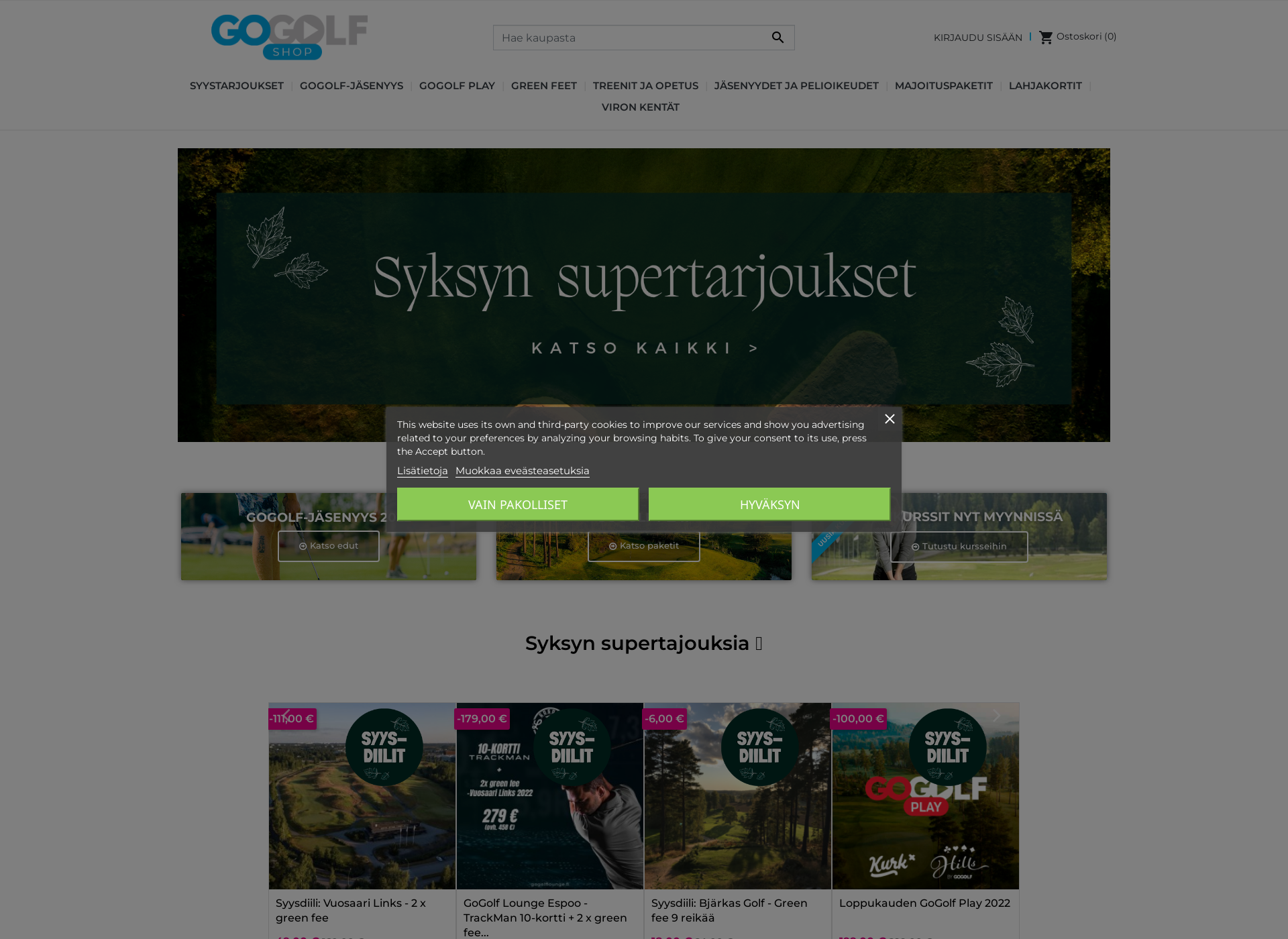 Screenshot for gogolfshop.fi