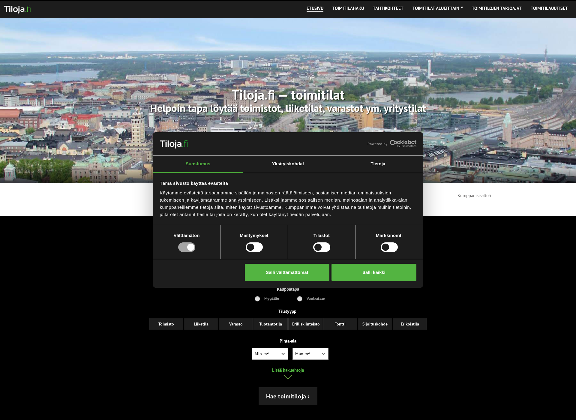 Screenshot for goland.fi