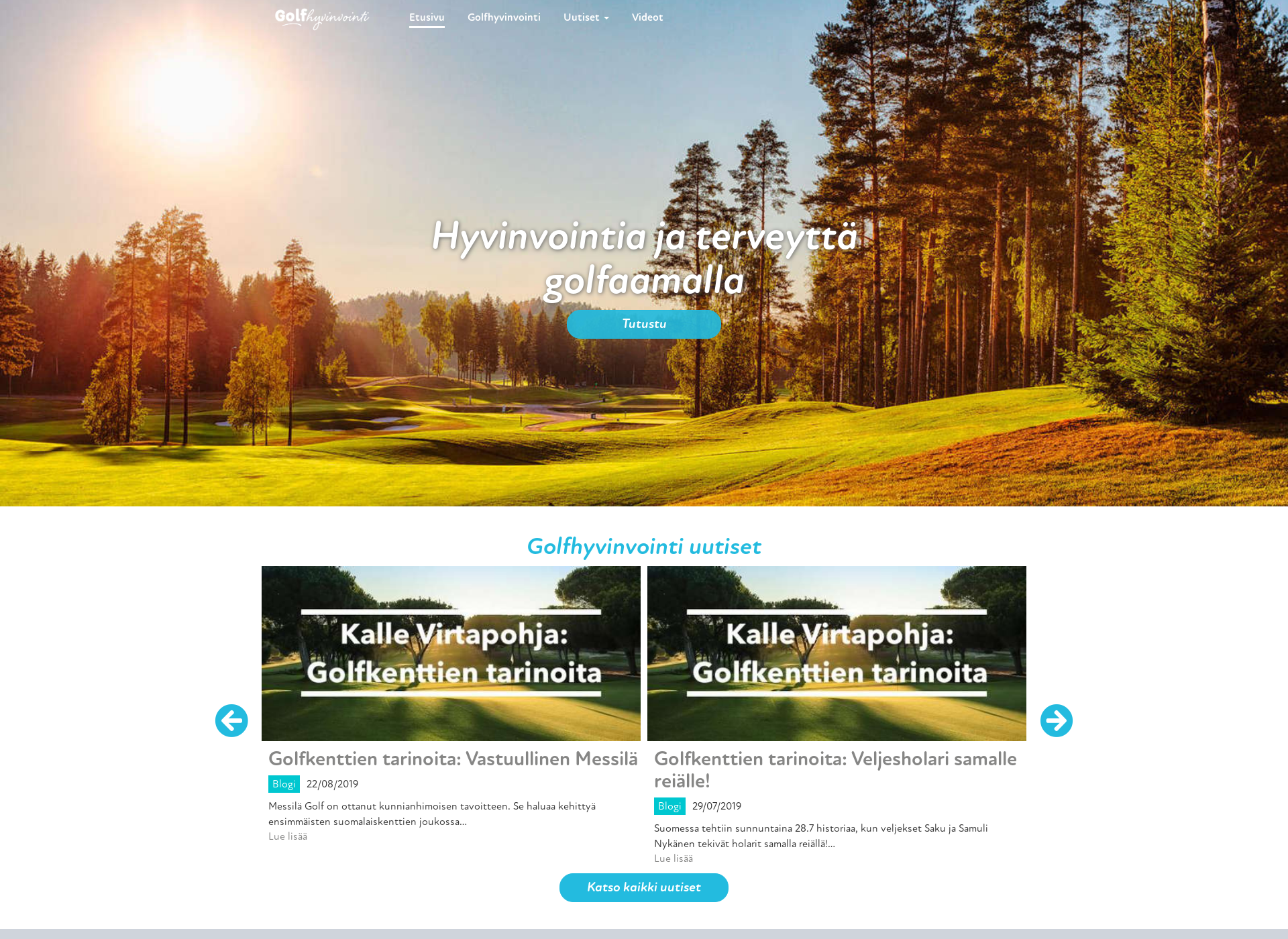 Skärmdump för golf55.fi