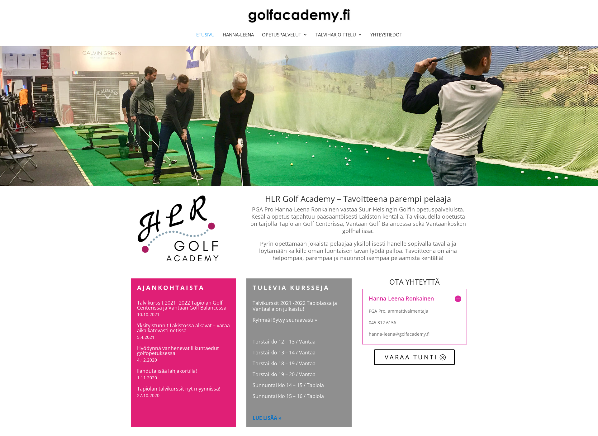 Screenshot for golfacademy.fi