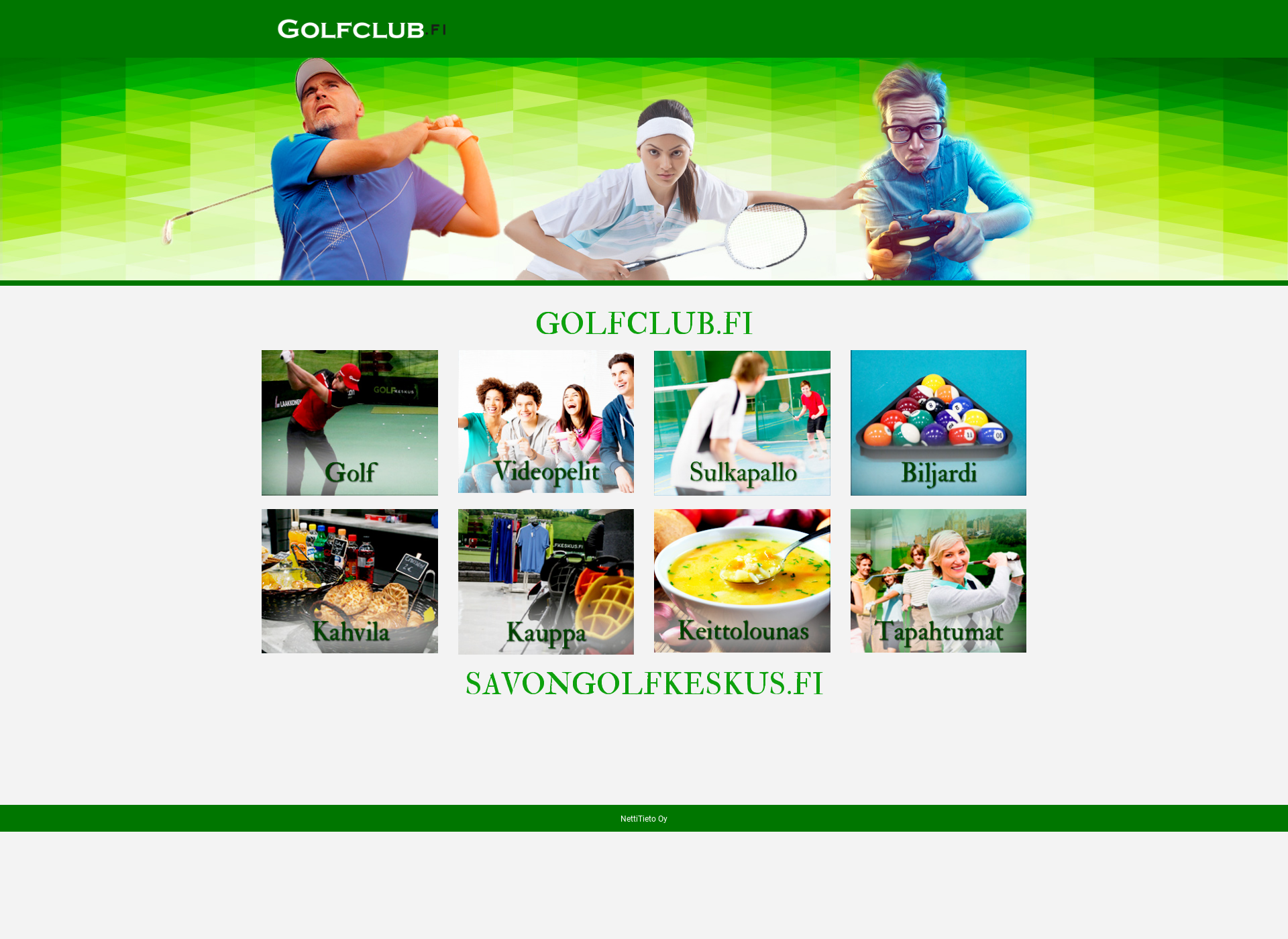 Skärmdump för golfclub.fi