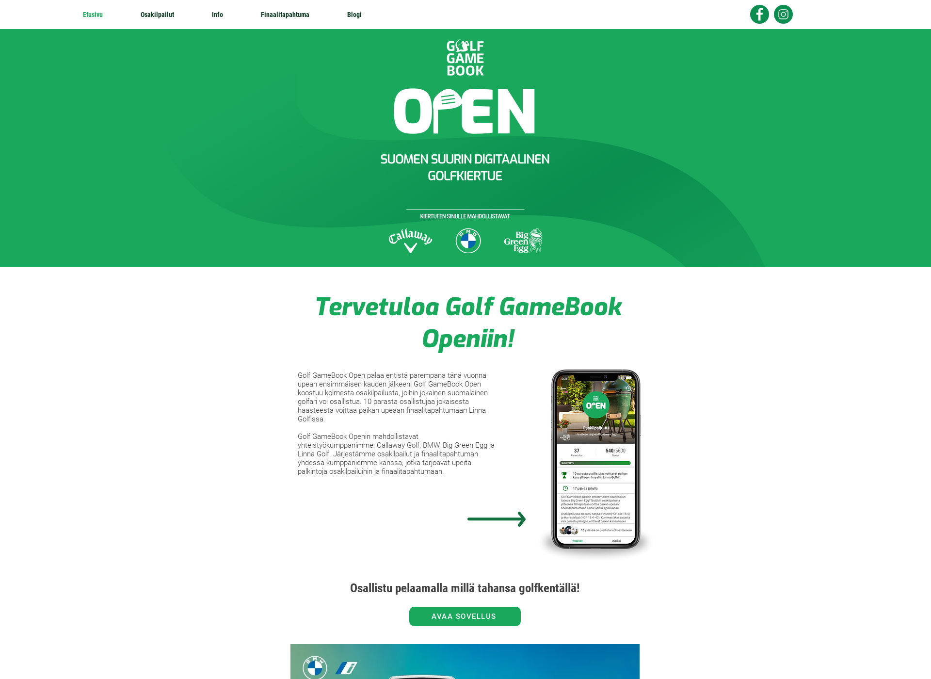 Screenshot for golfgamebookopen.fi