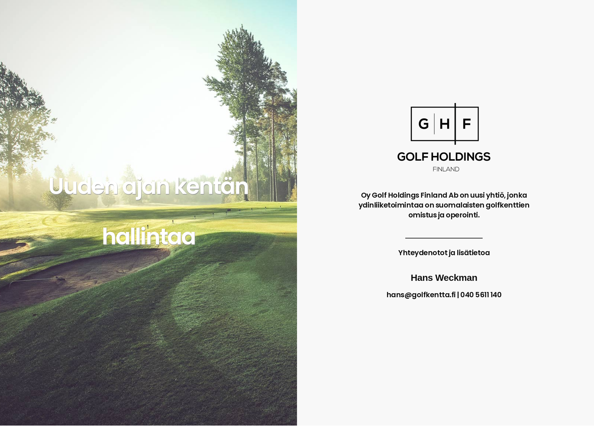 Screenshot for golfkentta.fi
