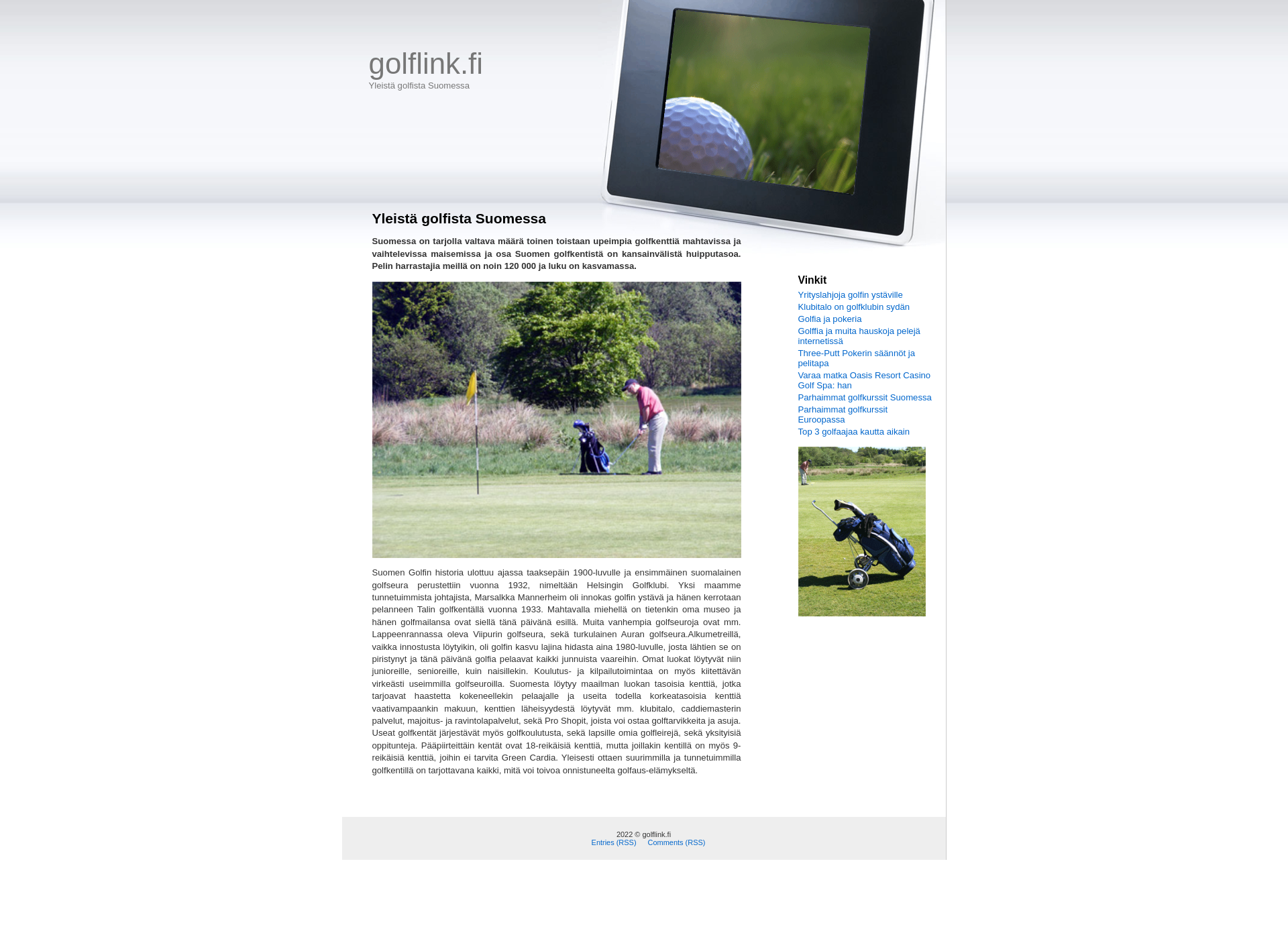 Screenshot for golflink.fi