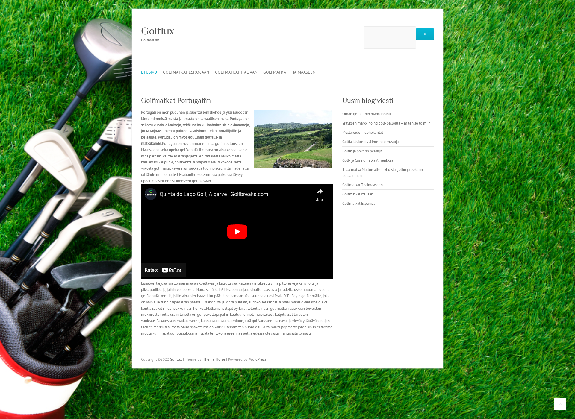 Screenshot for golflux.fi