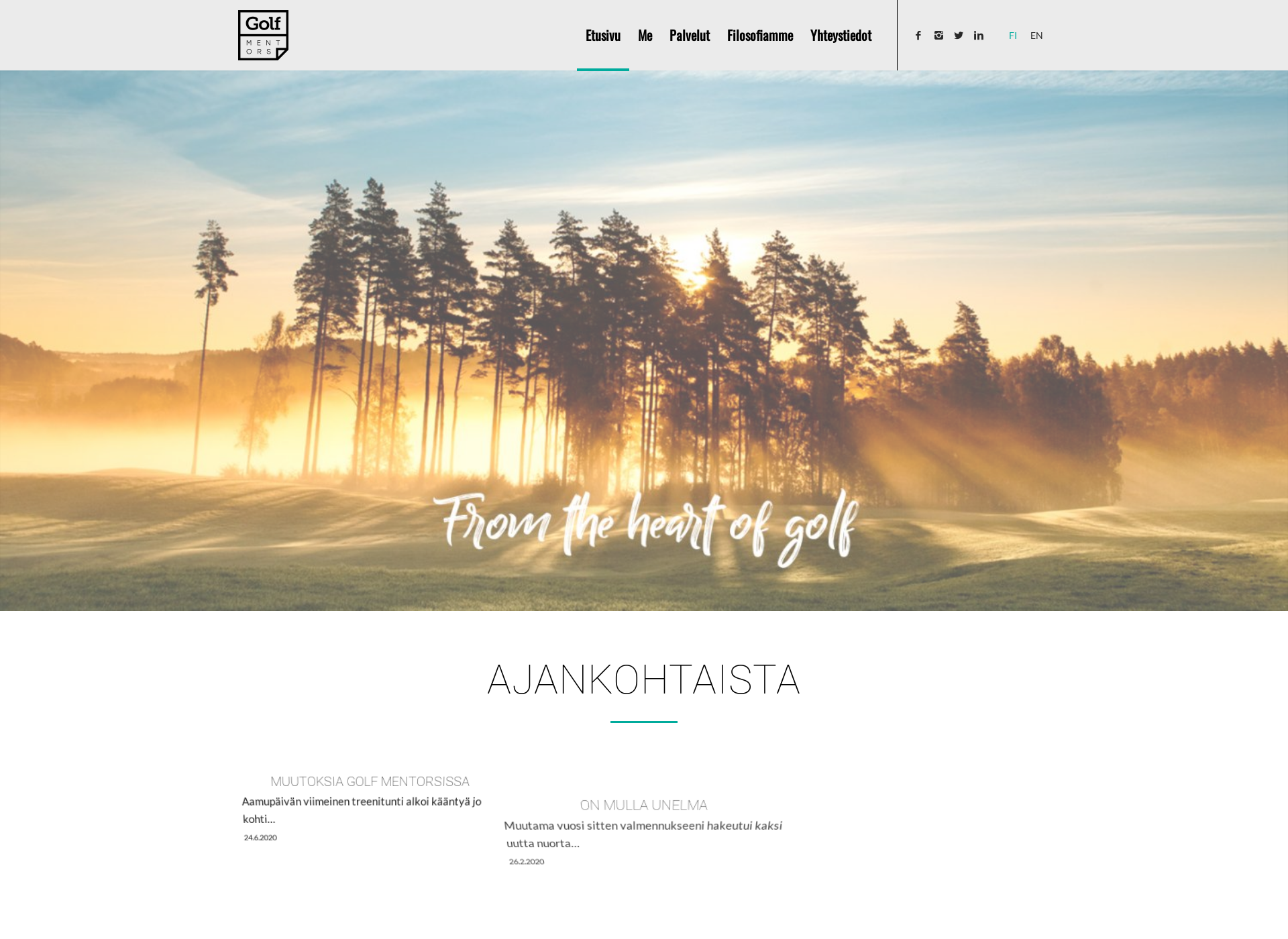 Screenshot for golfmentors.fi