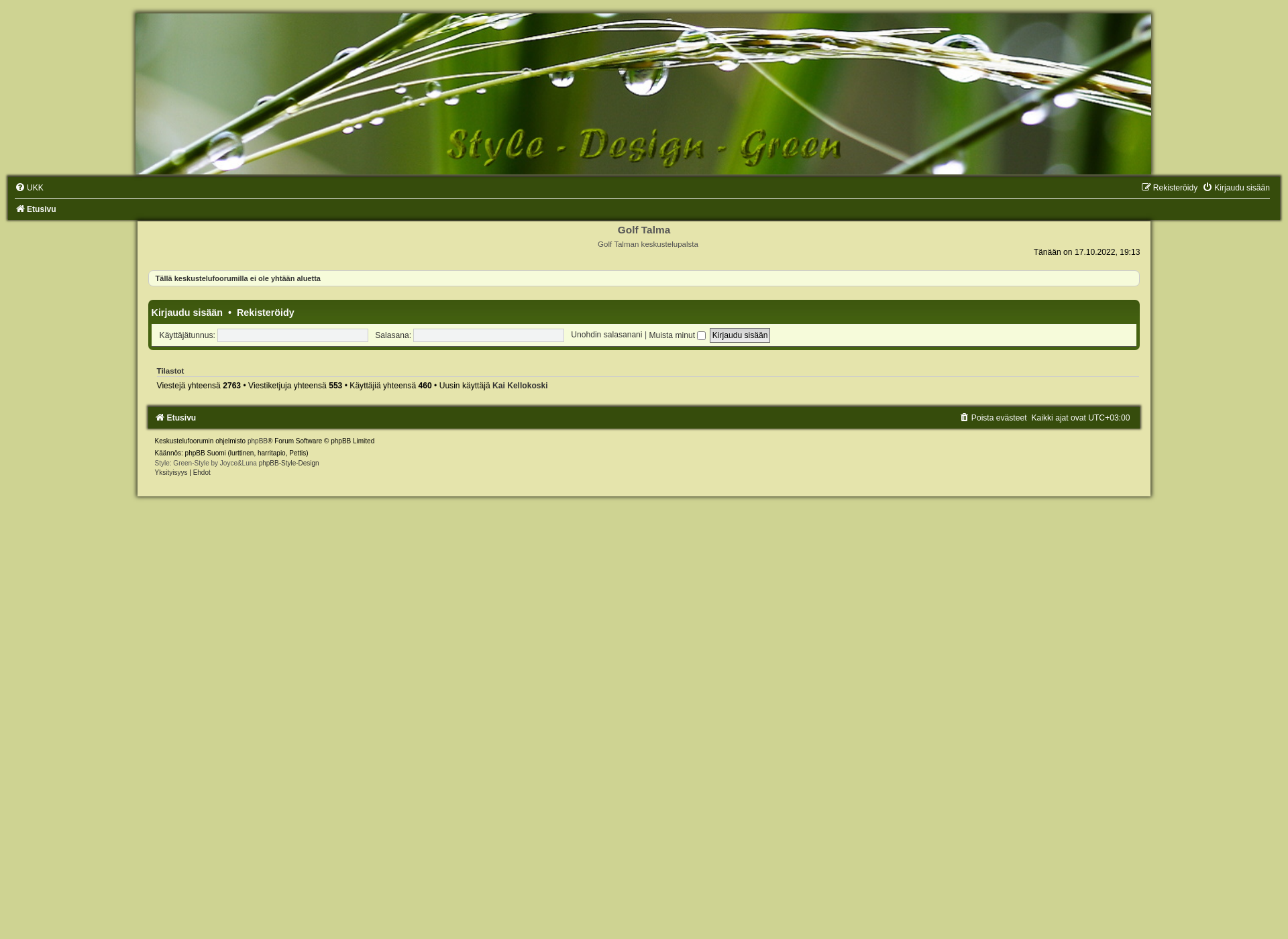 Skärmdump för golfplatinum.fi