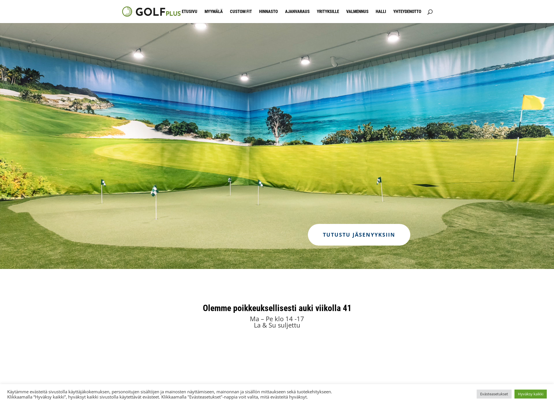 Skärmdump för golfplus.fi