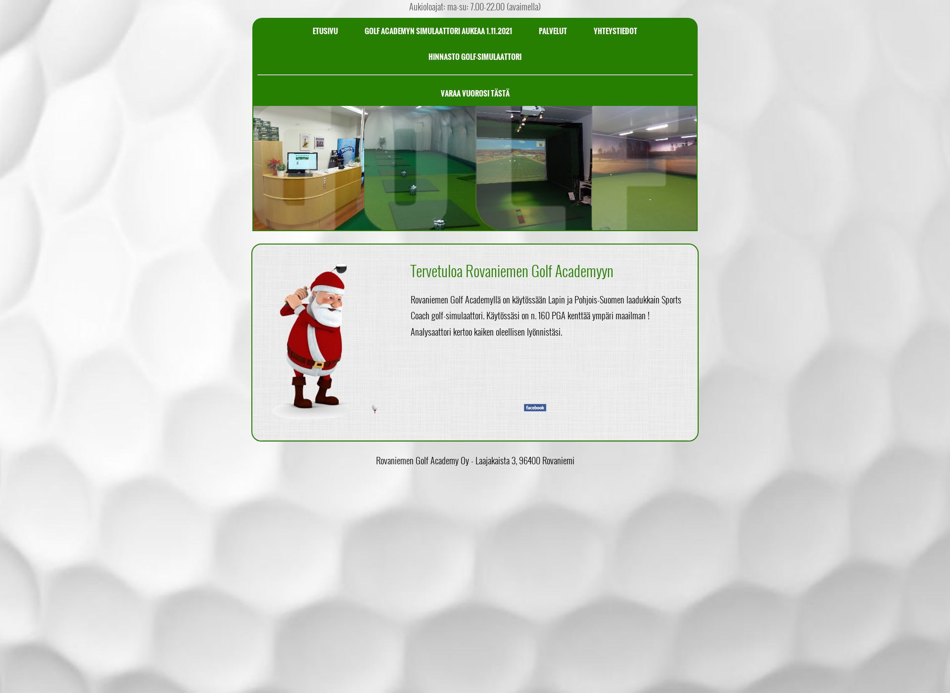 Screenshot for golfrovaniemi.fi