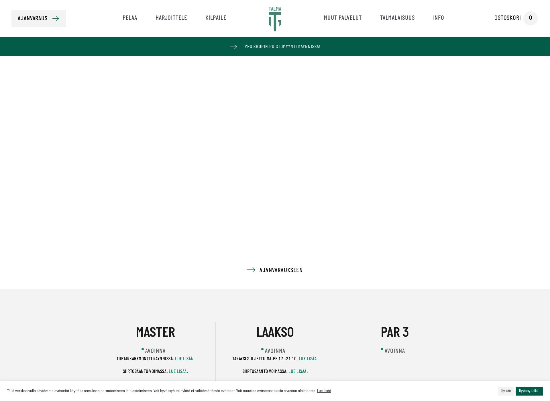 Skärmdump för golftalma.fi