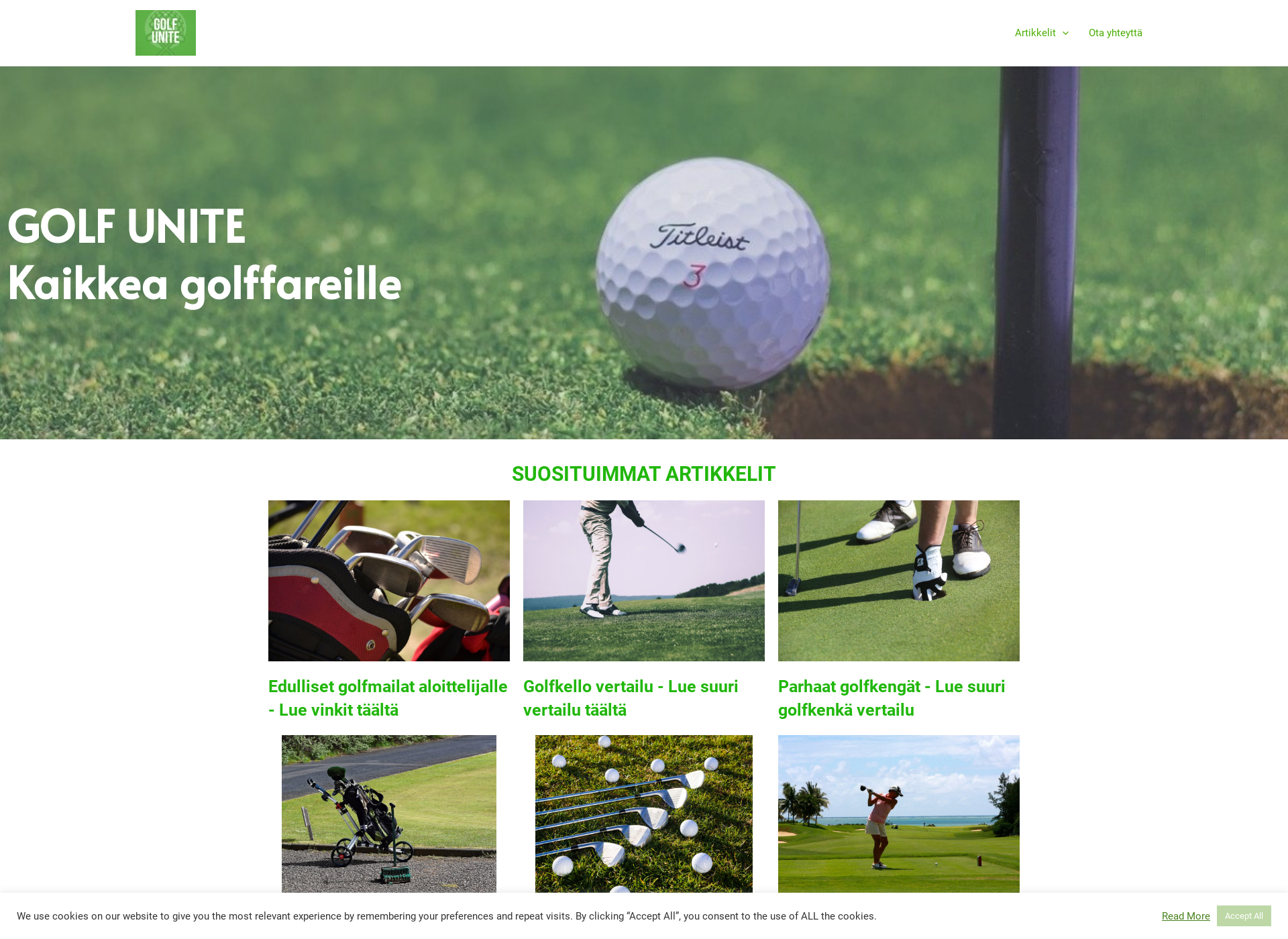 Screenshot for golfunite.fi
